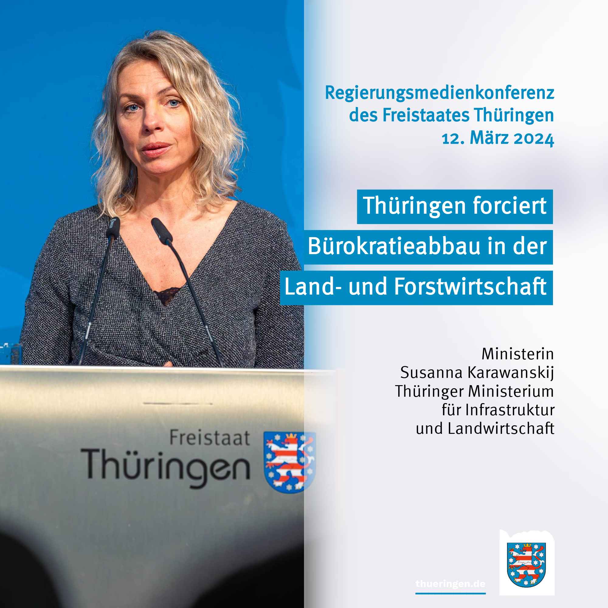 Regierungsmedienkonferenz des Freistaats Thüringen