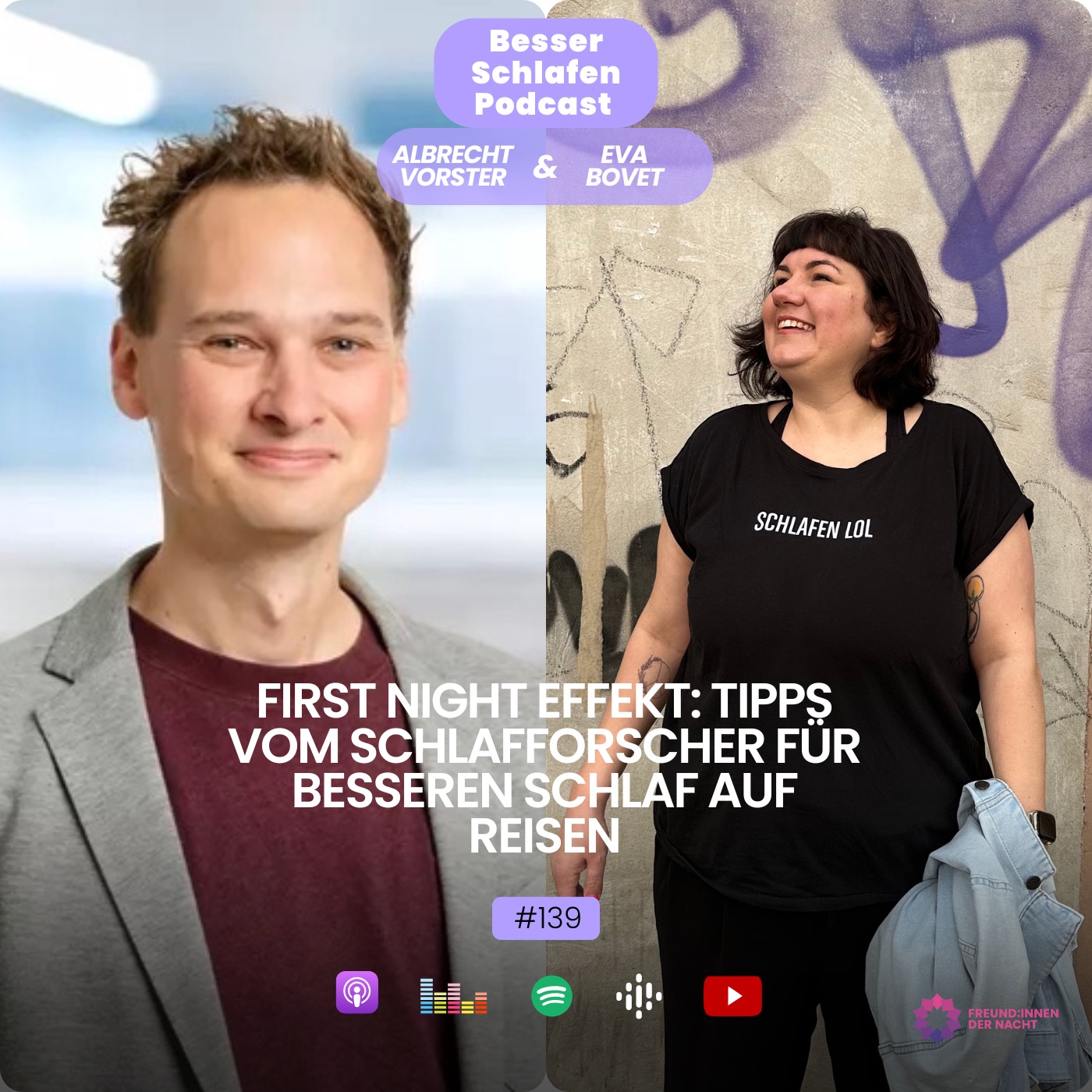 BESSER SCHLAFEN PODCAST mit den Freund:innen der Nacht