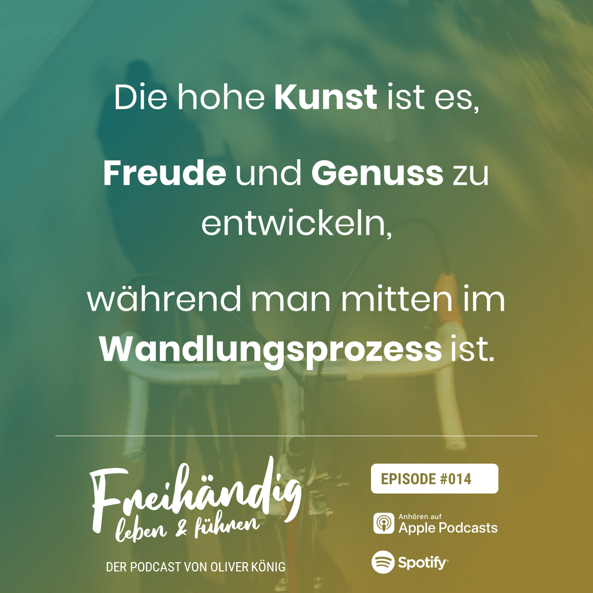 Freihändig verändern und führen