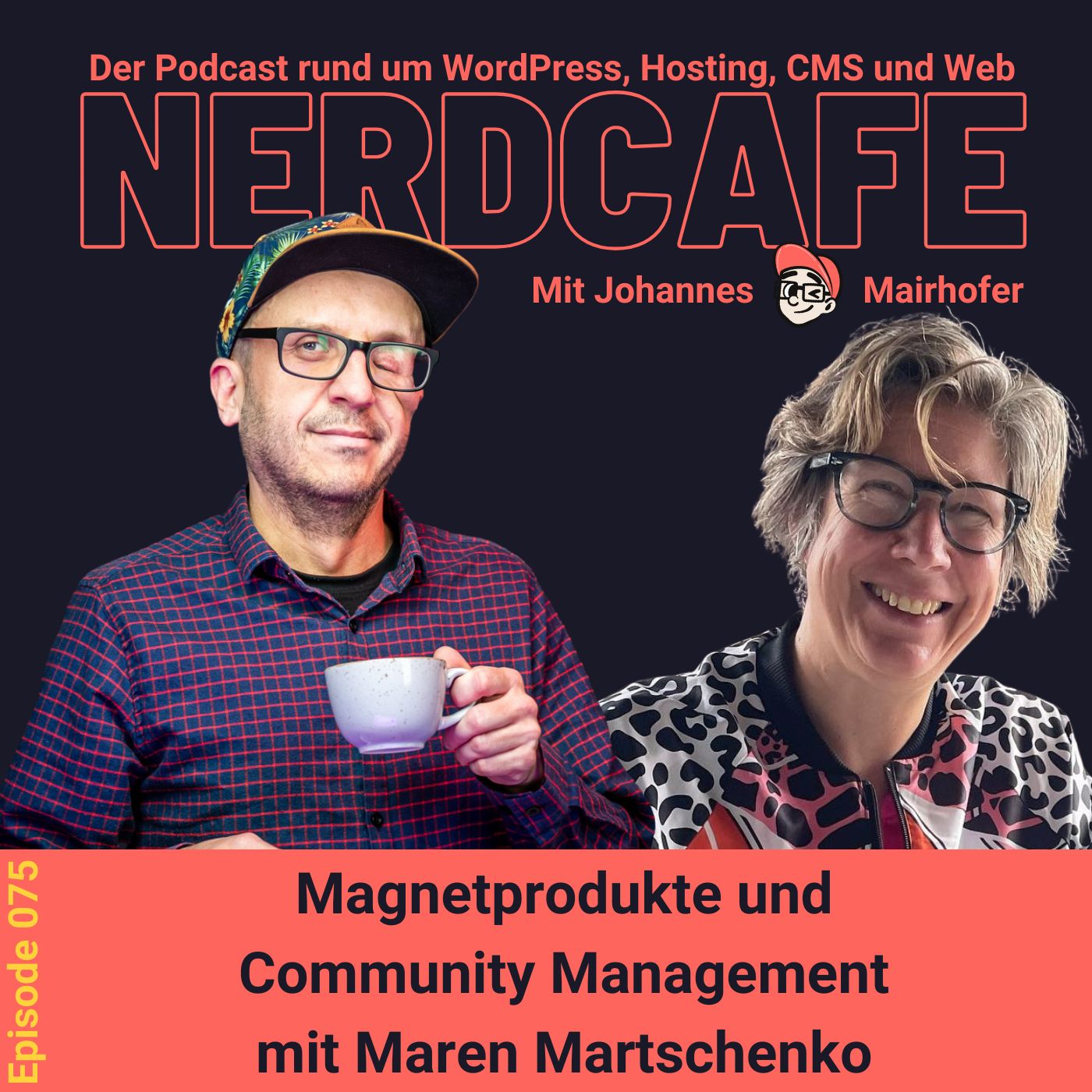 nerdcafe. Der Podcast rund um WordPress, Hosting, CMS und Web.