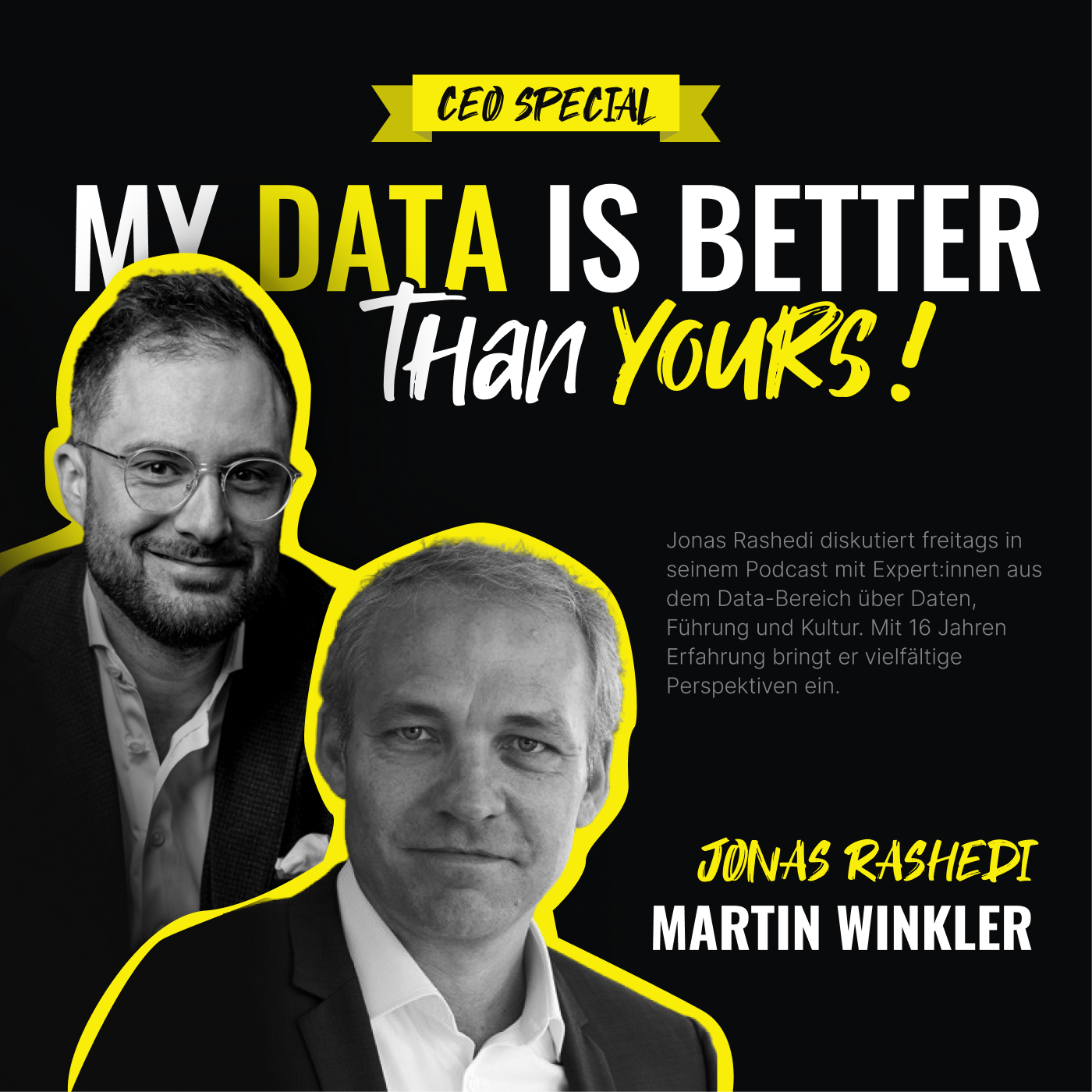 MY DATA IS BETTER THAN YOURS