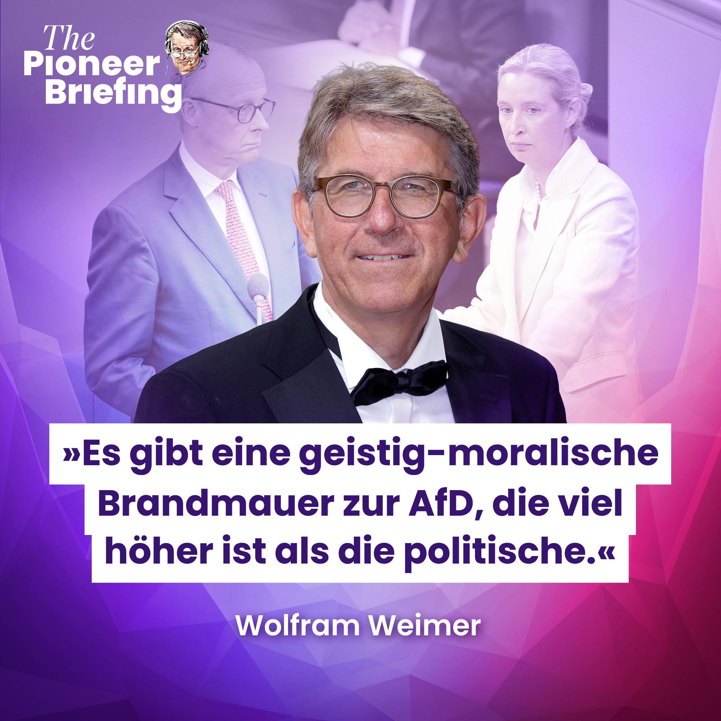 Wie fühlt sich das an: vom Verleger auf die Regierungsbank, Wolfram Weimer? episode artwork