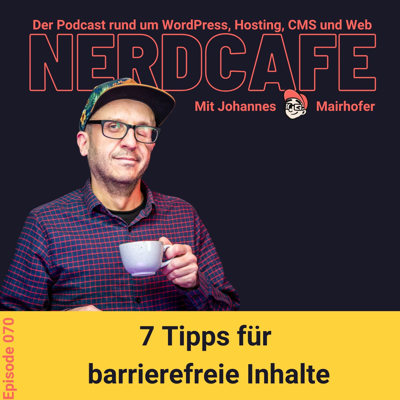 nerdcafe. Der Podcast rund um WordPress, Hosting, CMS und Web.