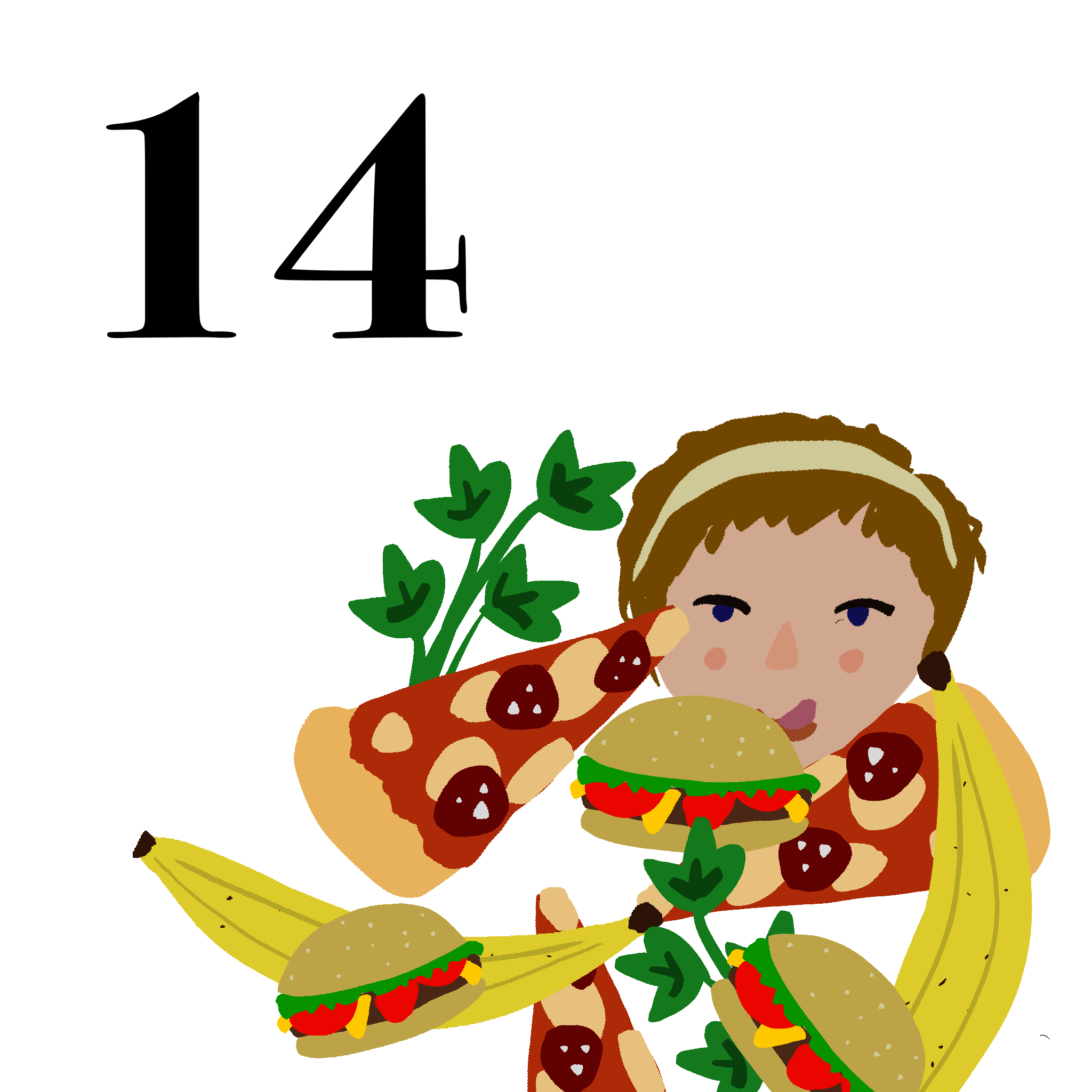14: Man findet keine Freunde mit Salat