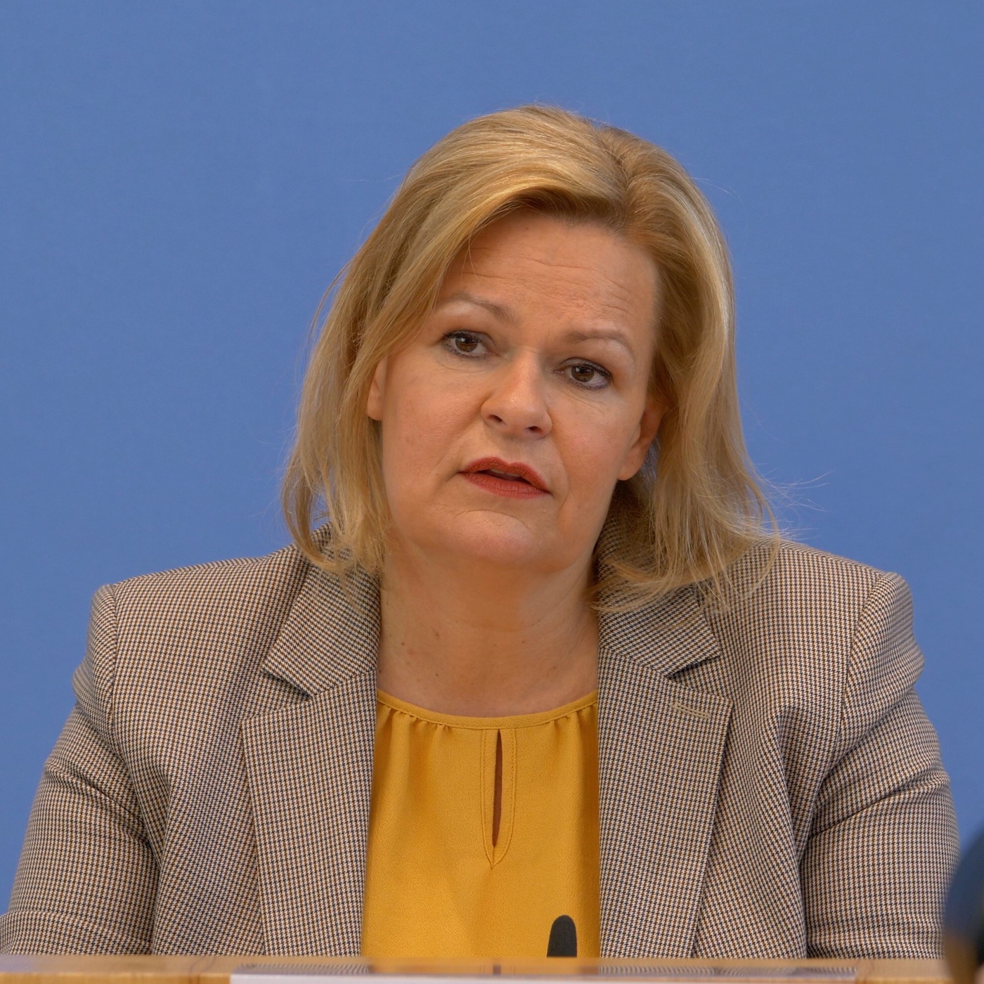 BPK - Innenministerin Nancy Faeser zur politisch motivierten Kriminalität - 10. Mai 2022