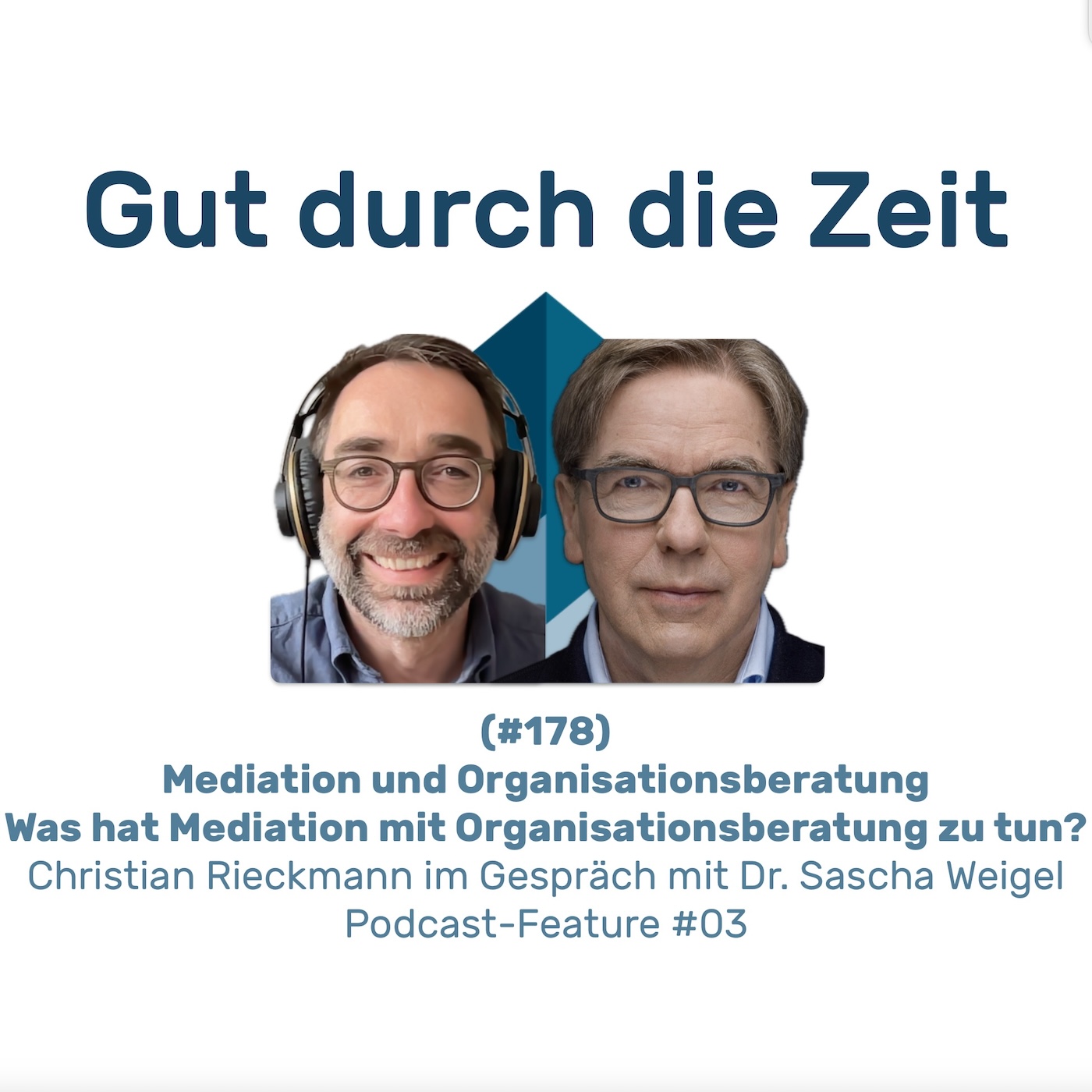 Gut durch die Zeit. Der Podcast rund um Mediation, Konflikt-Coaching und Organisationsberatung.