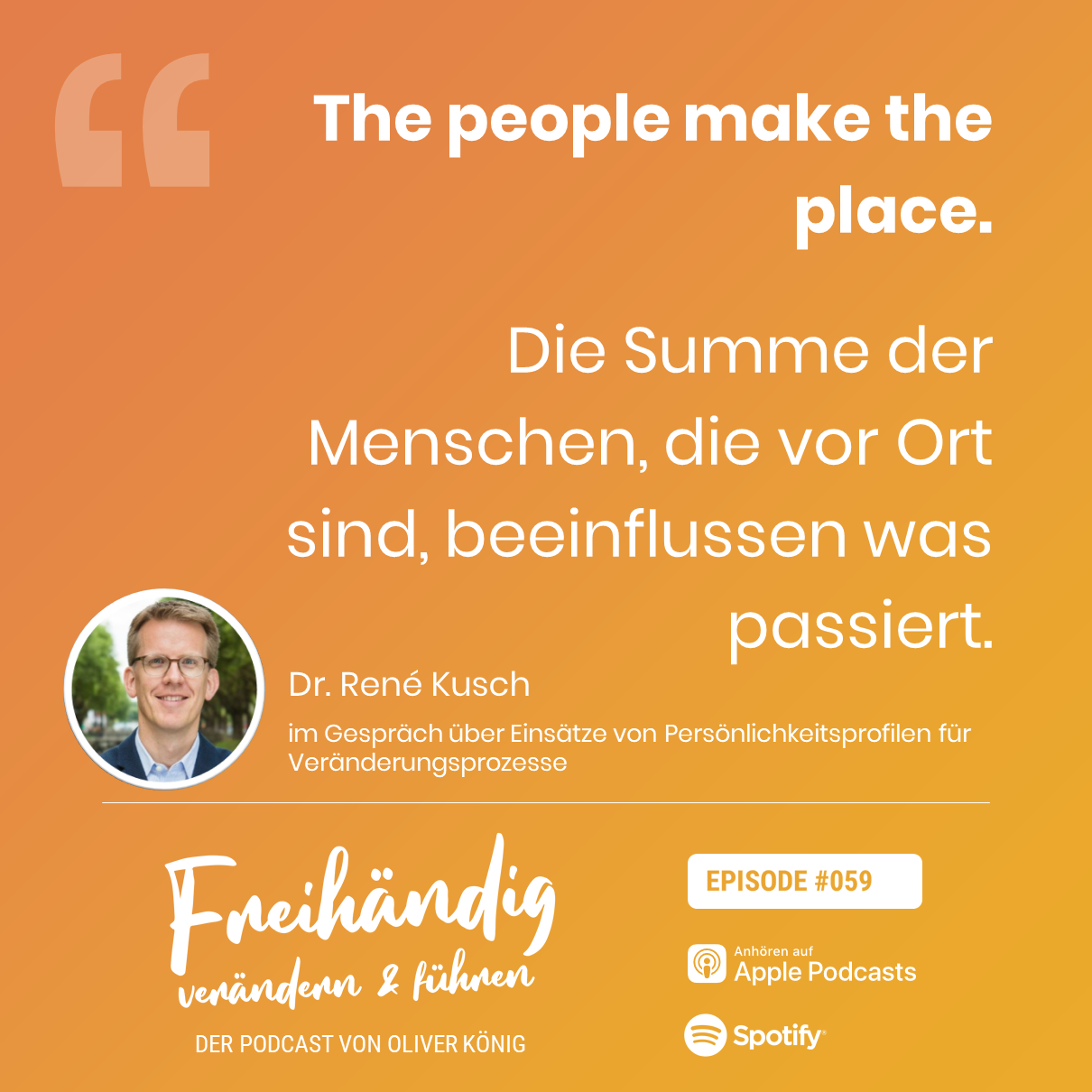 Freihändig verändern und führen