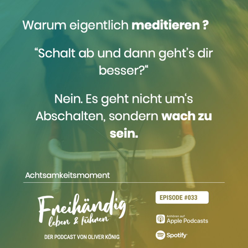 Freihändig verändern und führen