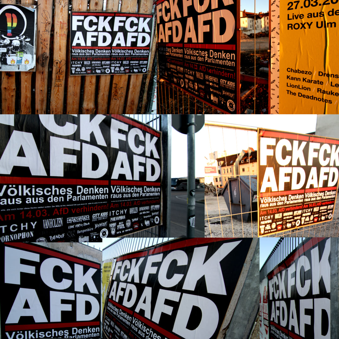 Bands gegen die AfD: Demo-Plakate abgerissen oder überklebt