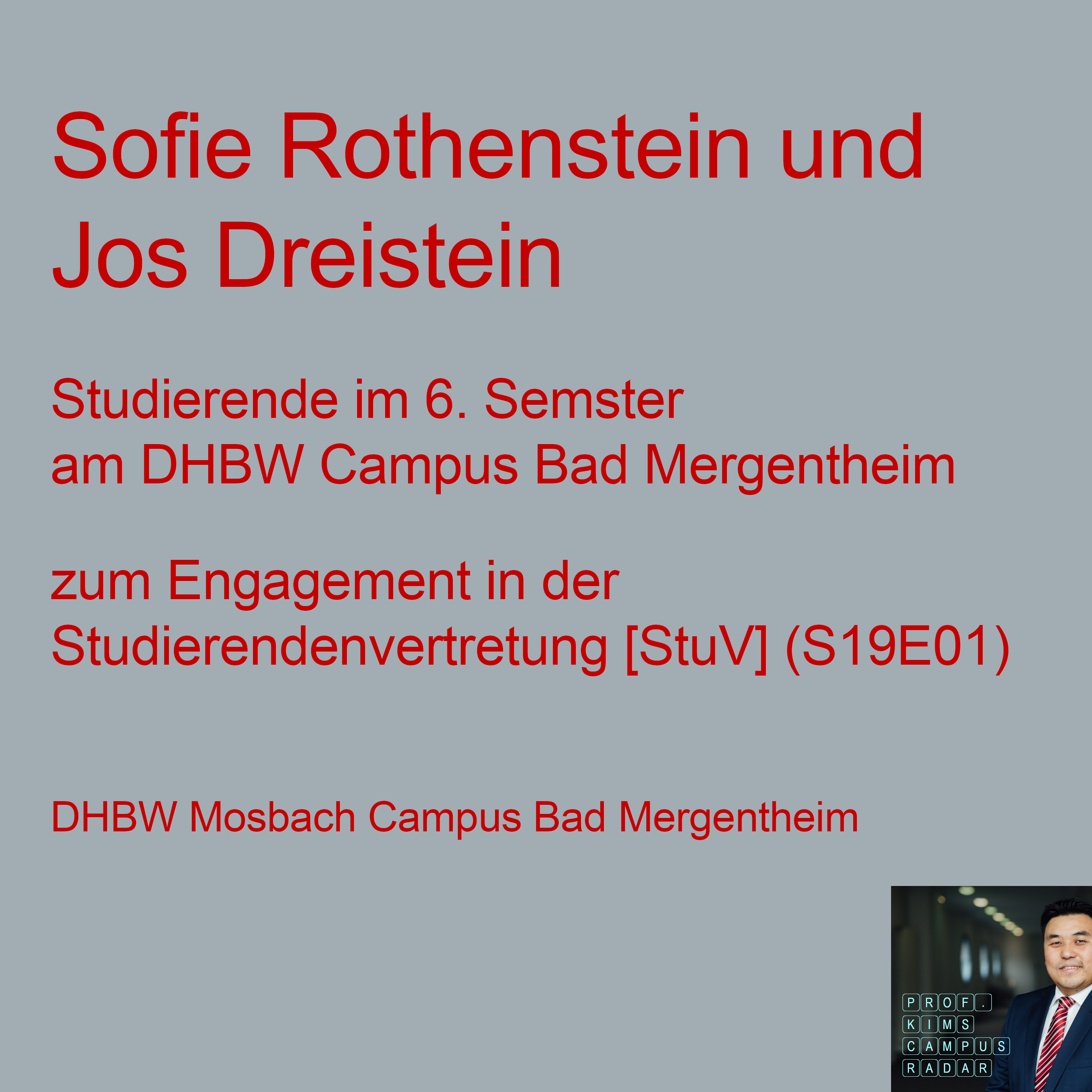 Prof. Kims Campusradar - DHBW Mosbach/Bad Mergentheim