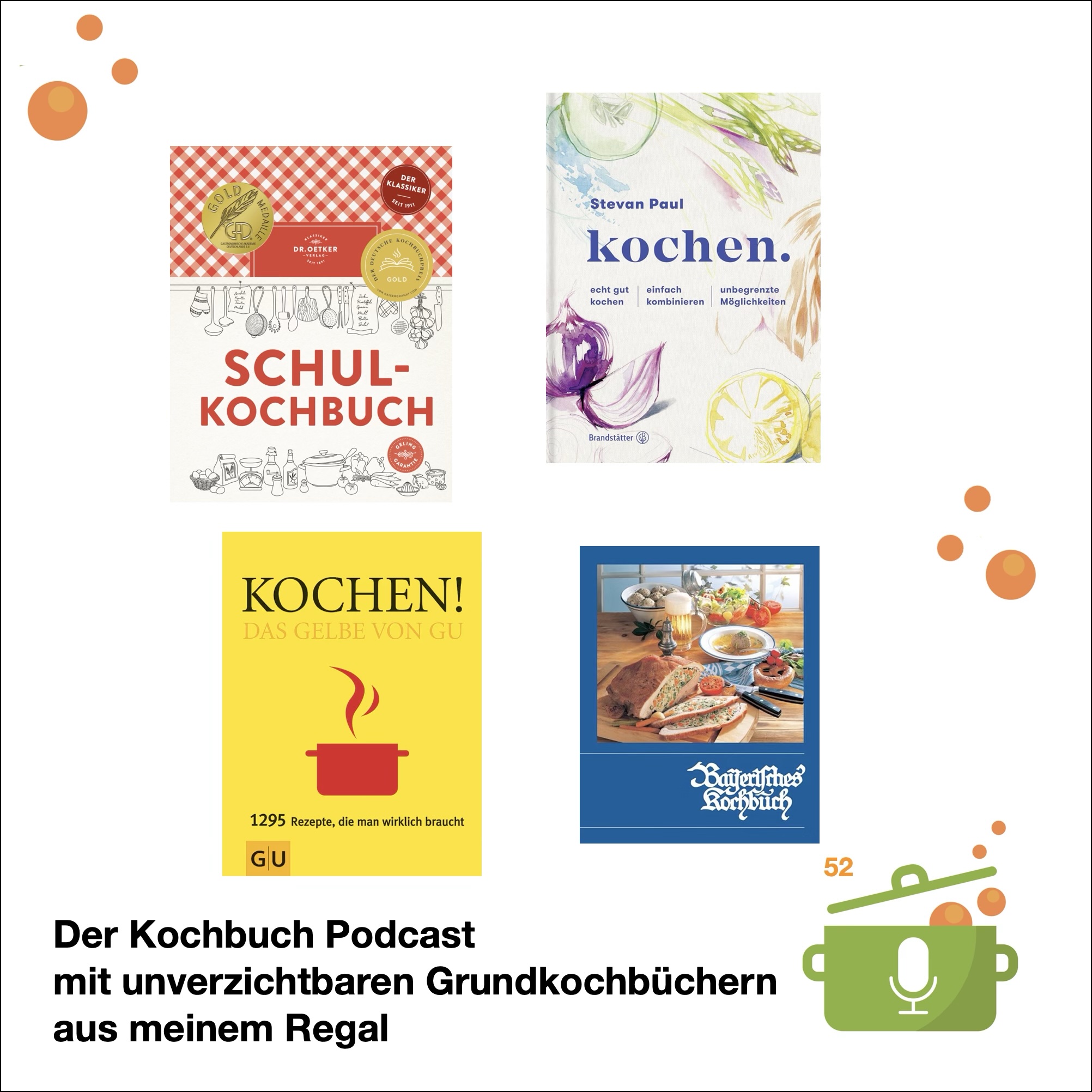 Der Kochbuch Podcast. Rund um Kochbücher und Kochen.