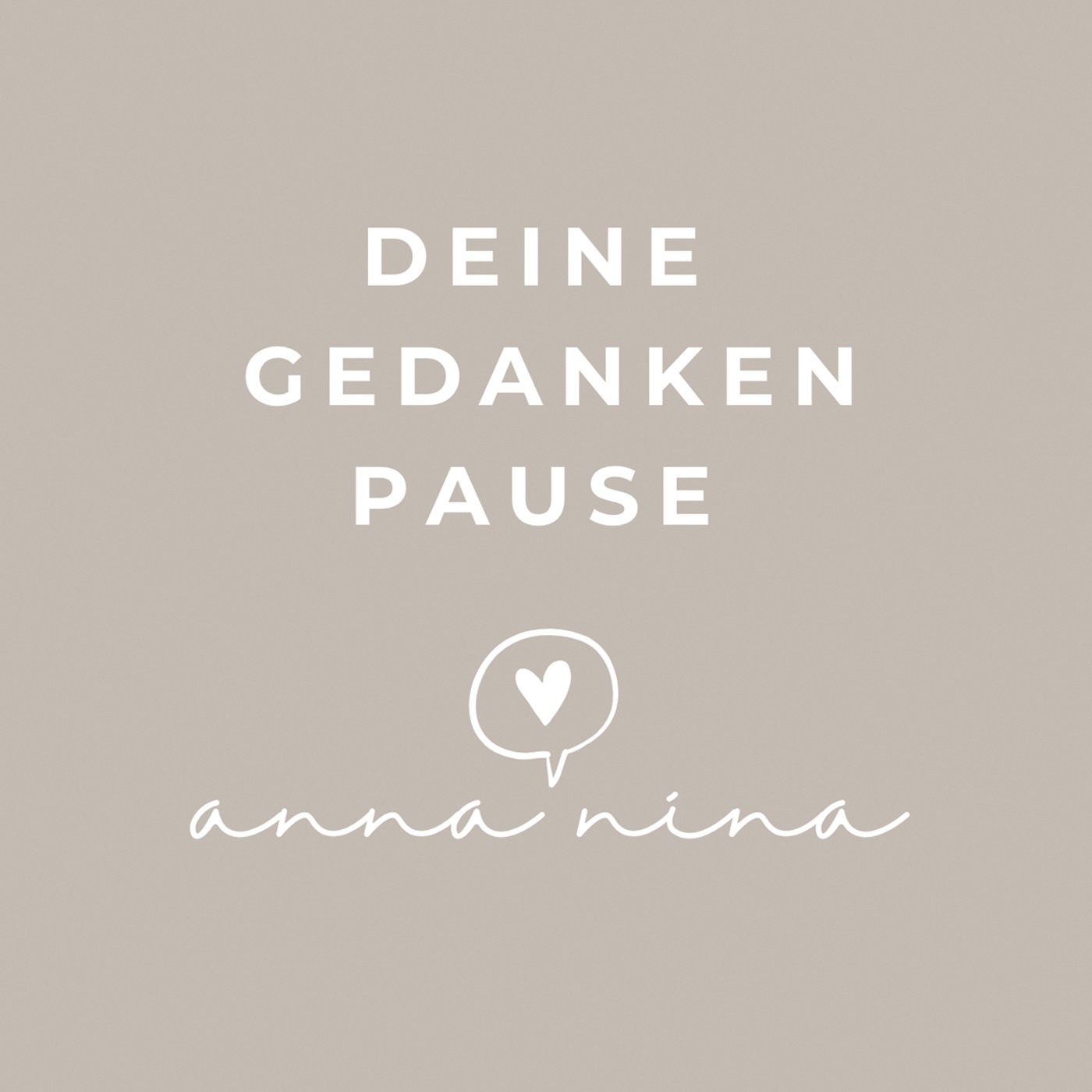 Deine Gedankenpause, aus dem Herzen gesprochen
