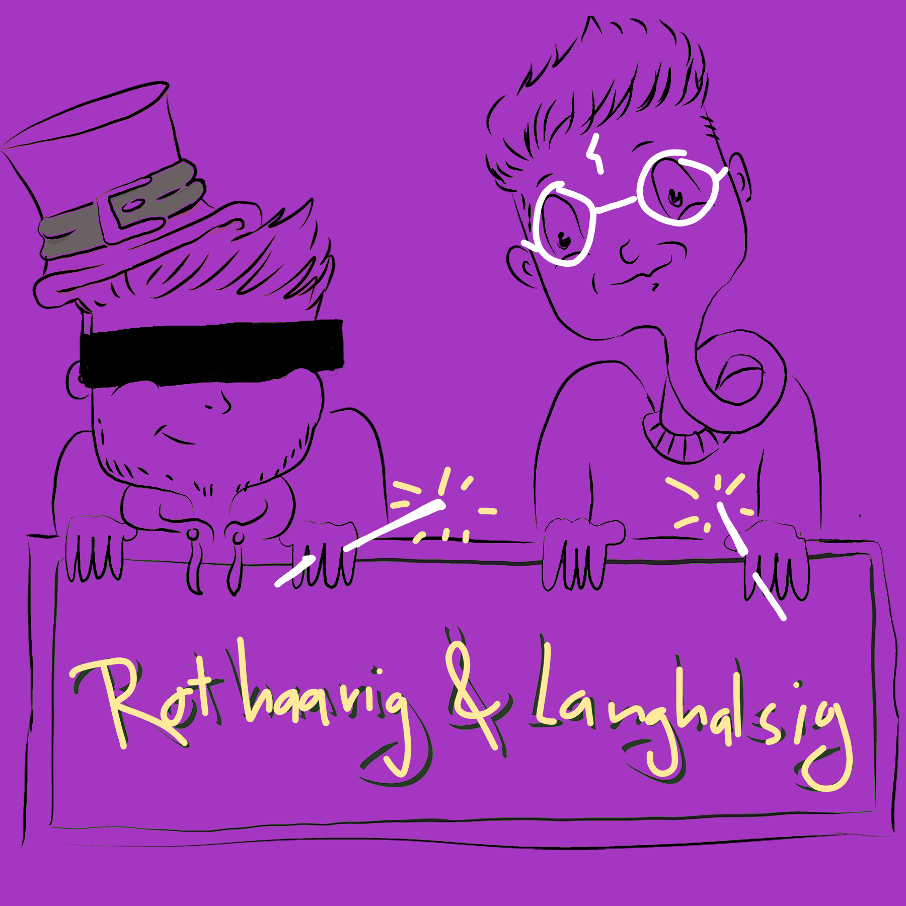 Rothaarig und Langhalsig
