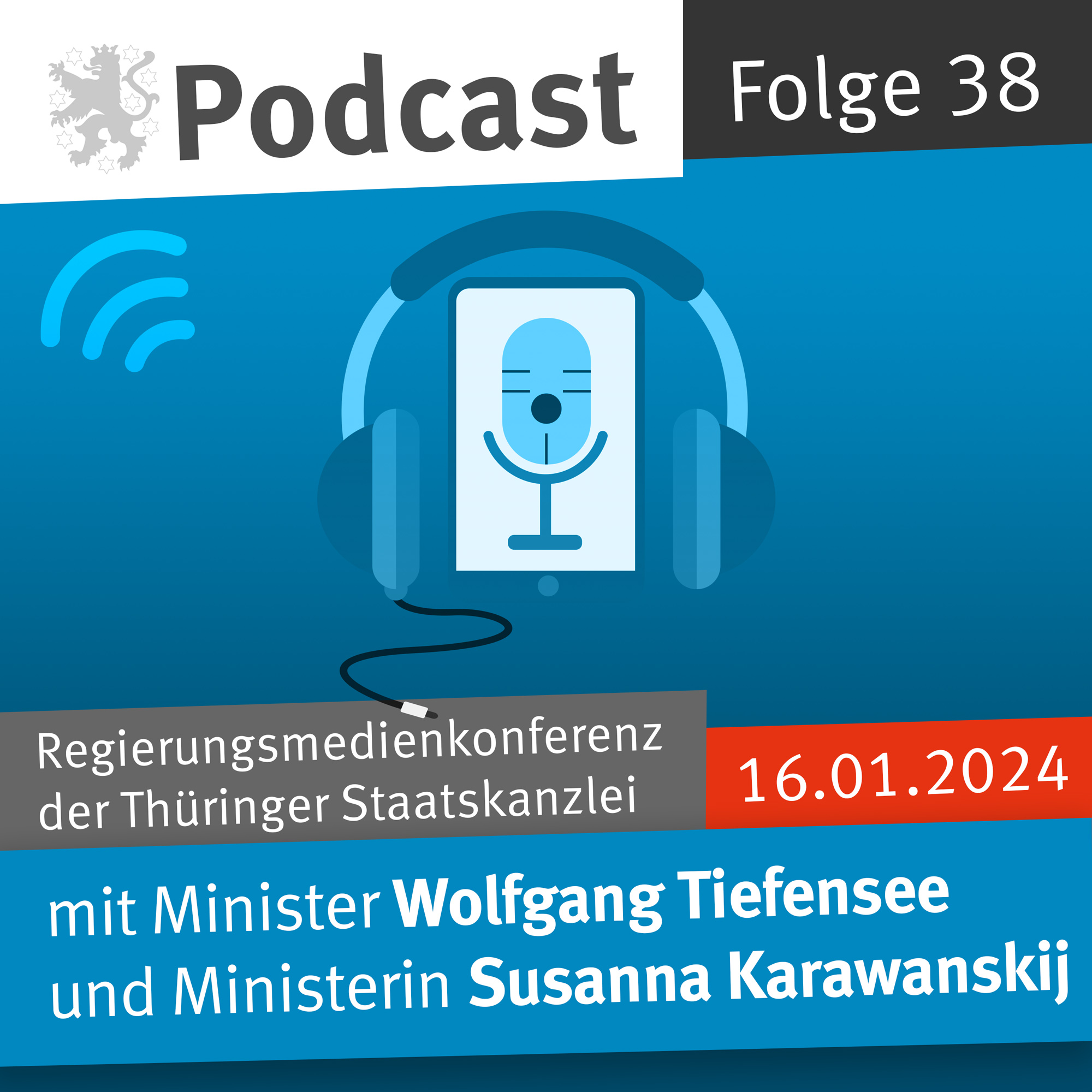 Regierungsmedienkonferenz des Freistaats Thüringen