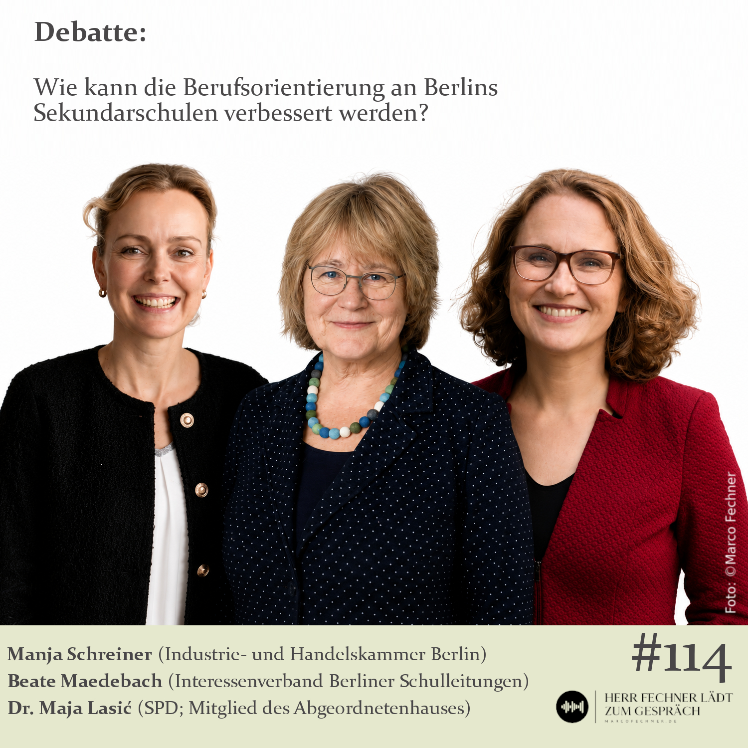 #114 Manja Schreiner, Dr. Maja Lasic, Beate Maedebach episode artwork