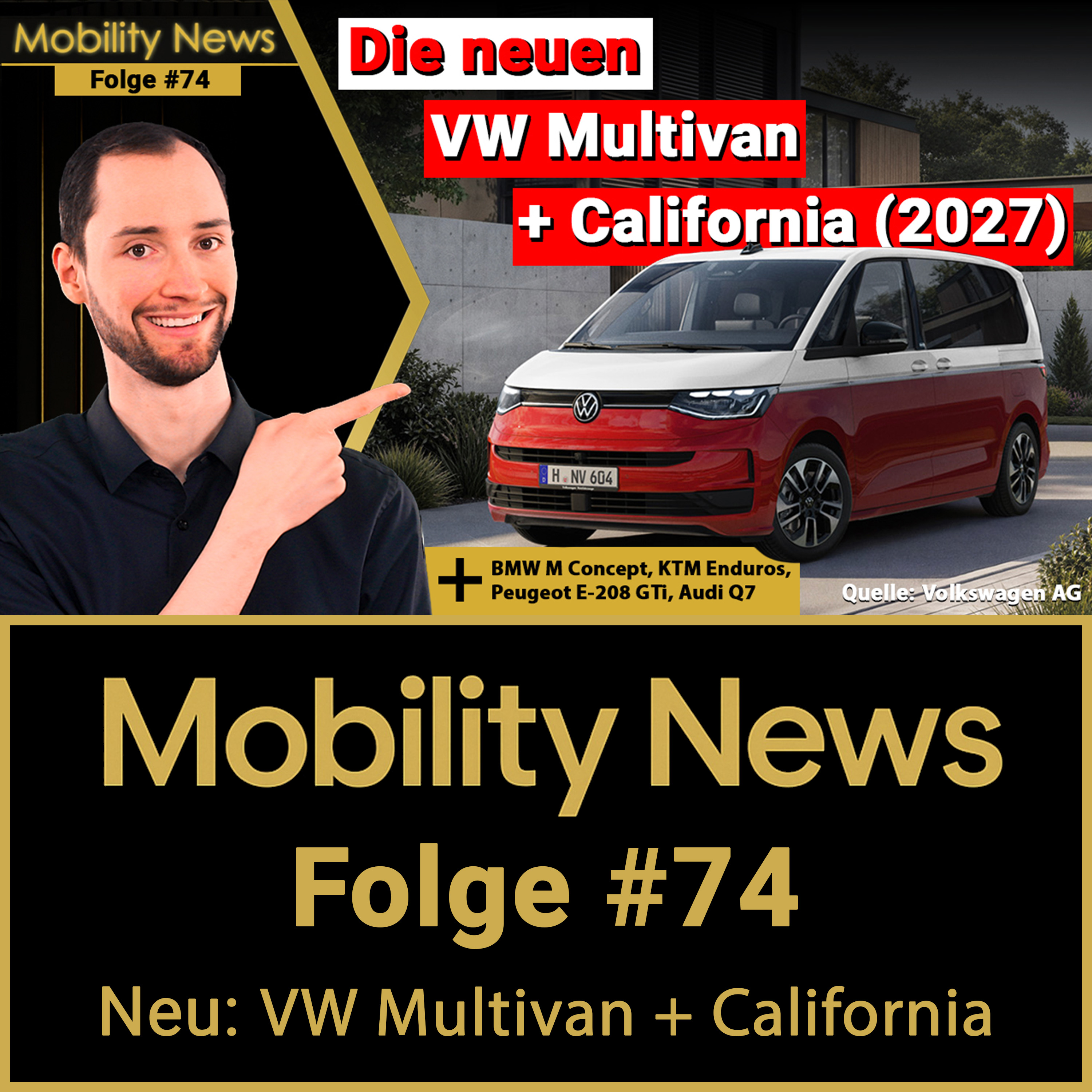 Genau DAS hat dem Bulli gefehlt! VW legt nach! VW Multivan + California (2027) | Mobility News #74 episode artwork