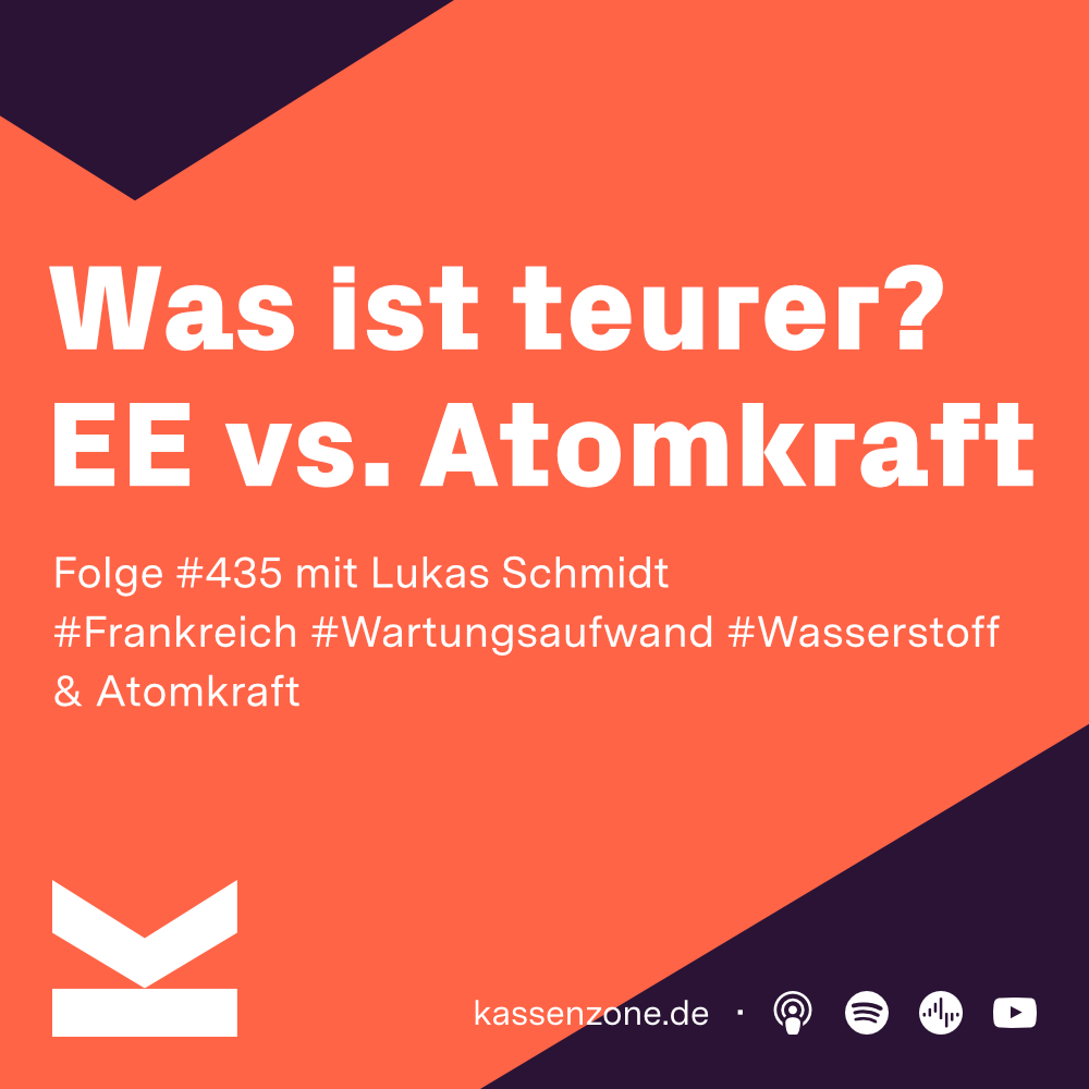 K#435 Kostenvergleich EE vs. Atomkraft? #ENERGIEZONE - podcast episode cover