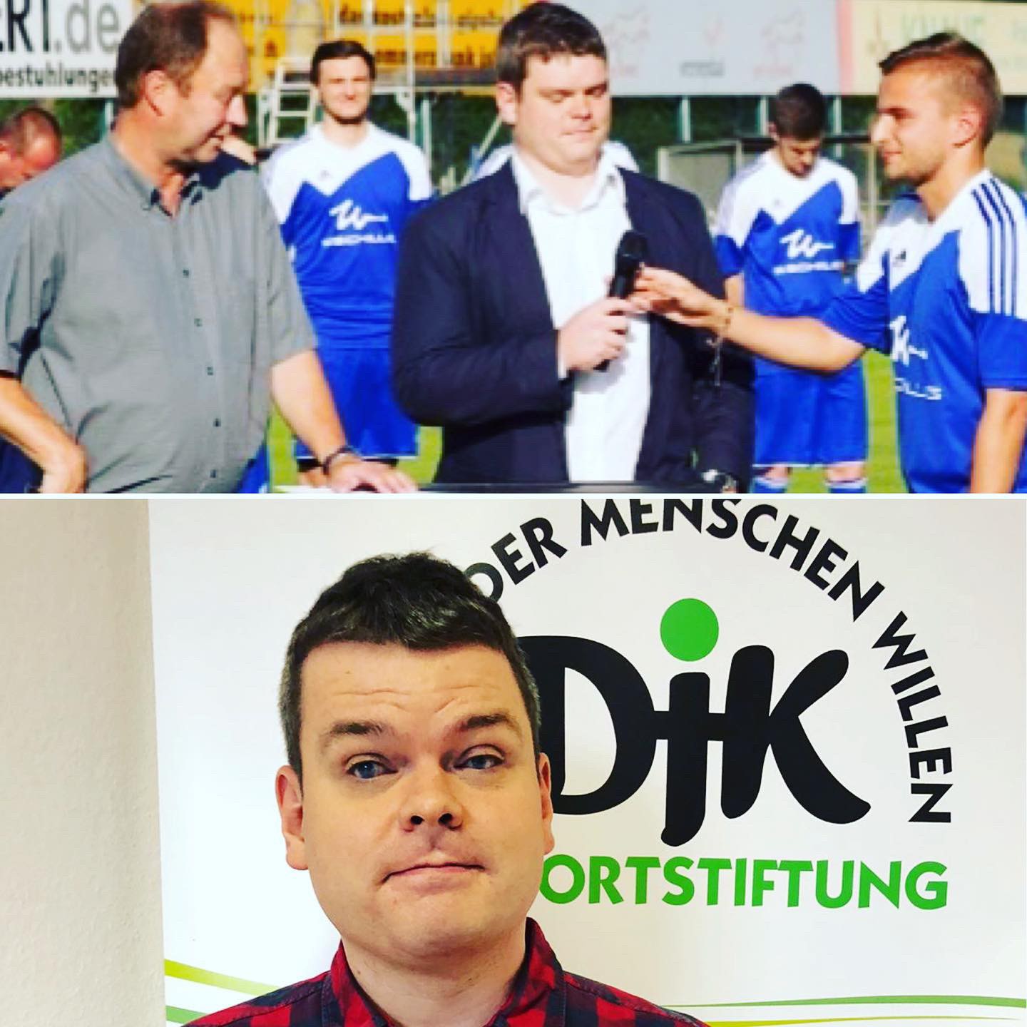 Sportreporter Dirk Feustel spricht mit...