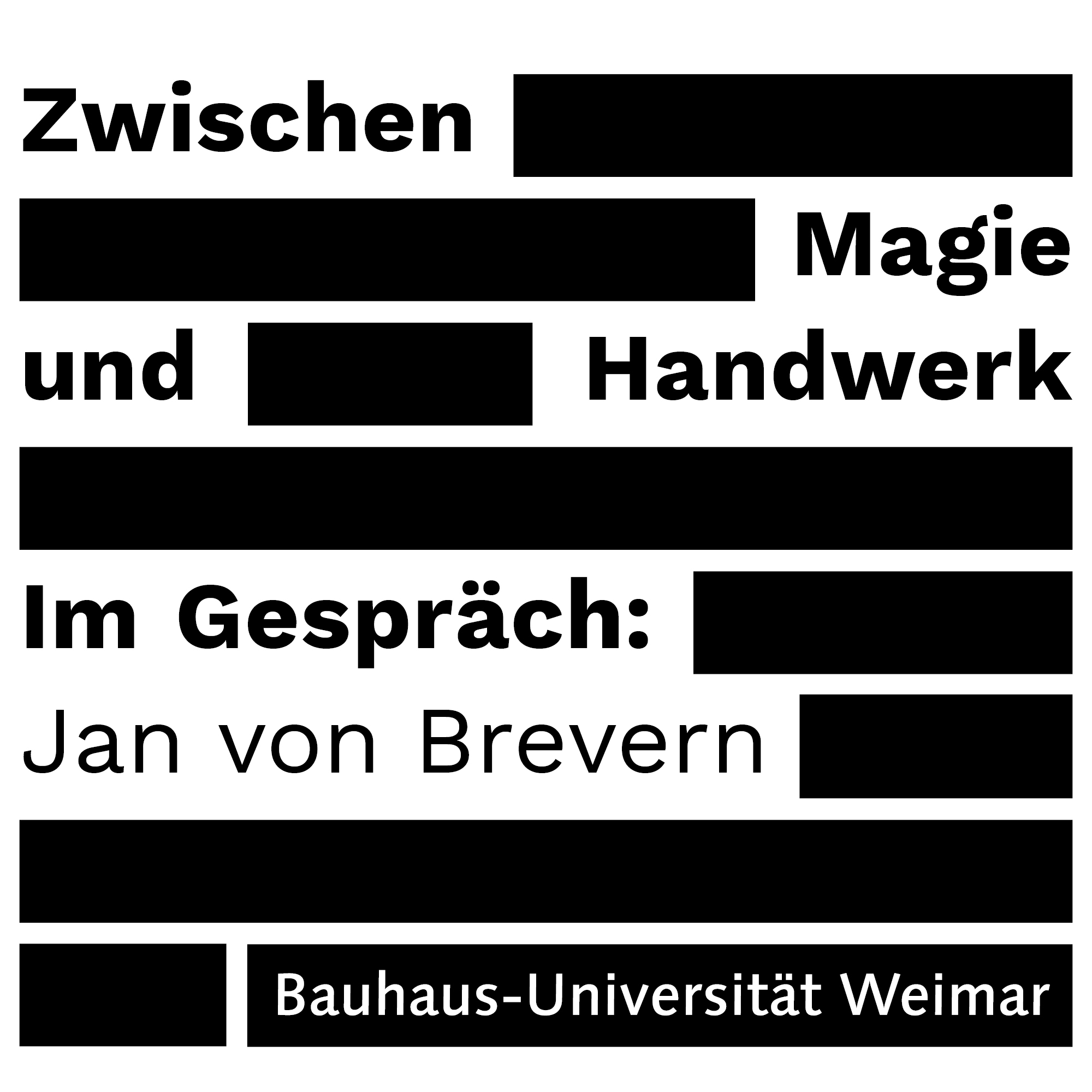 Zwischen Magie und Handwerk