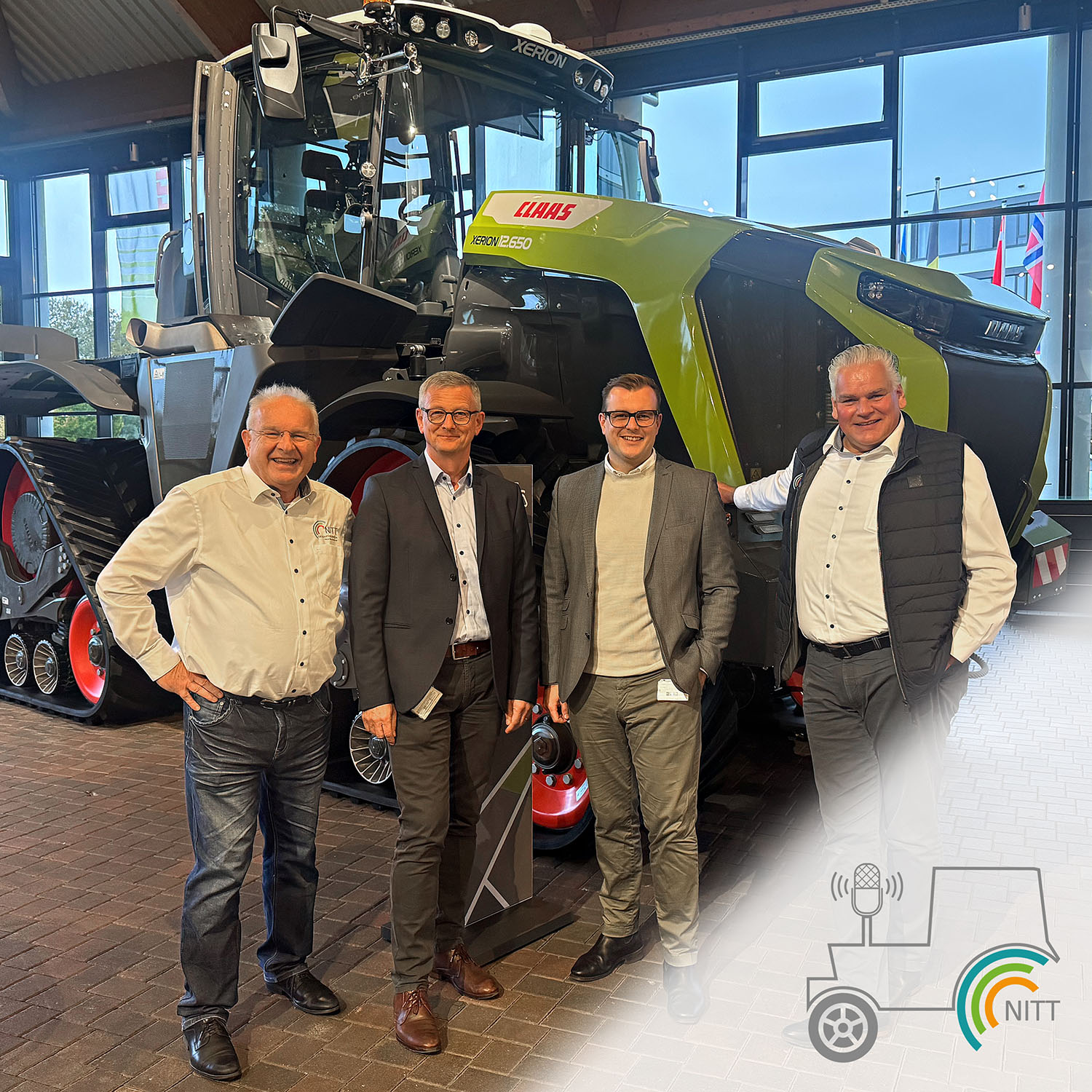 Dieter Dänzer trifft Thomas Gerling und Darian Schenk von Claas