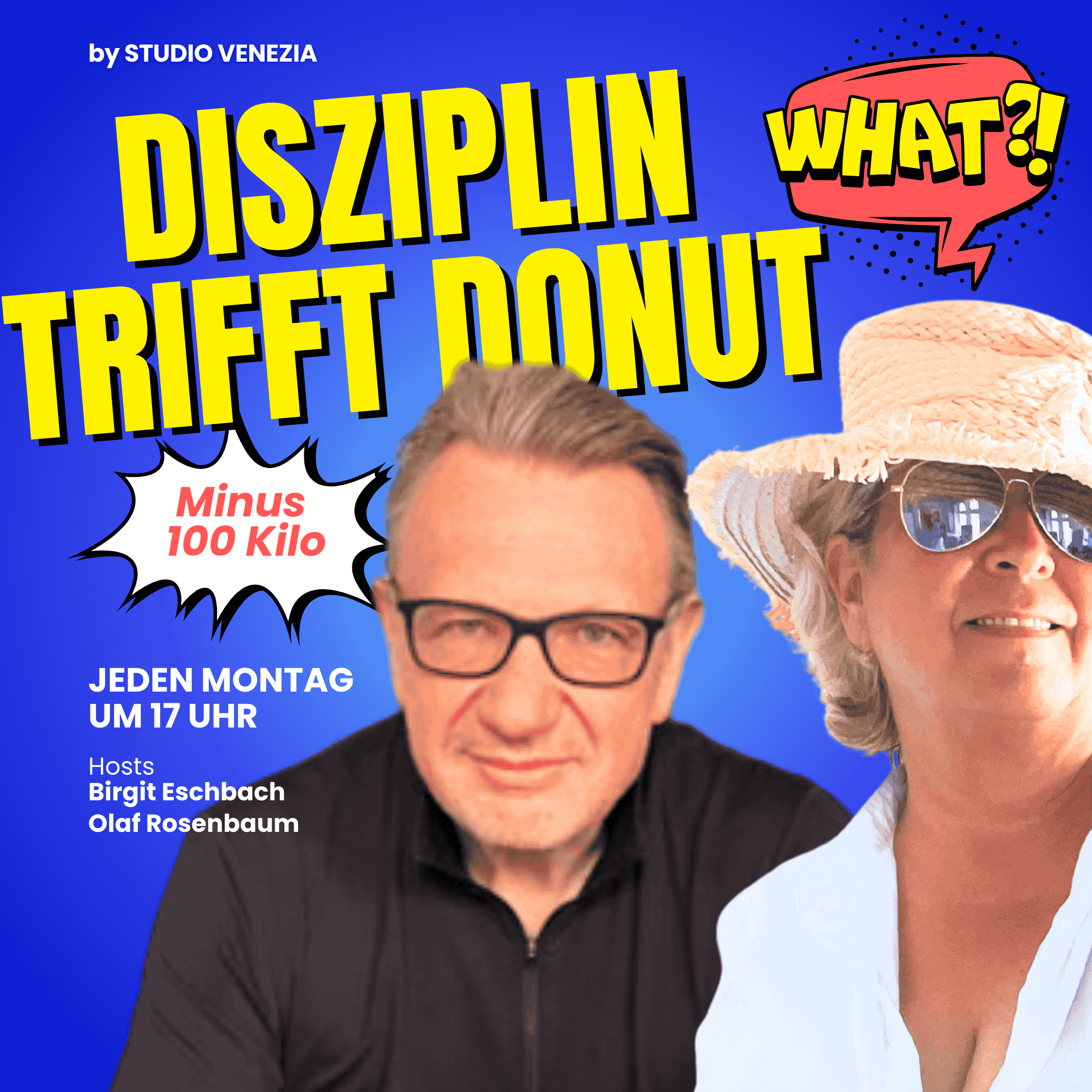 Disziplin trifft Donut - Der einzige Abnehm-Podcast, in dem zwei Menschen 100 Kilo abnehmen wollen