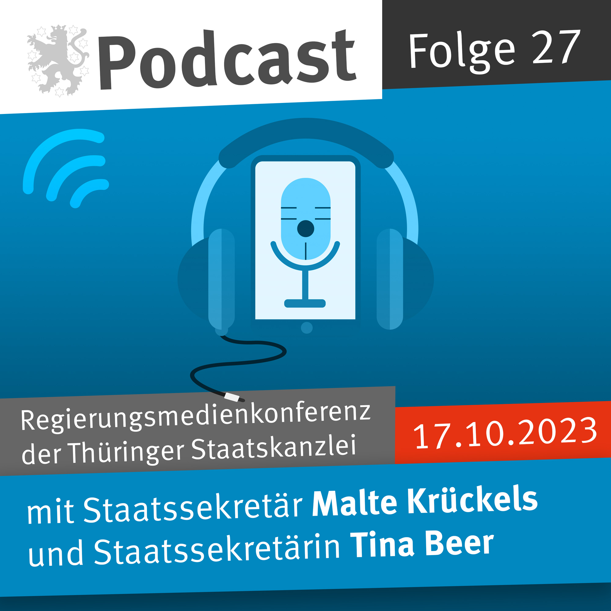 Regierungsmedienkonferenz des Freistaats Thüringen