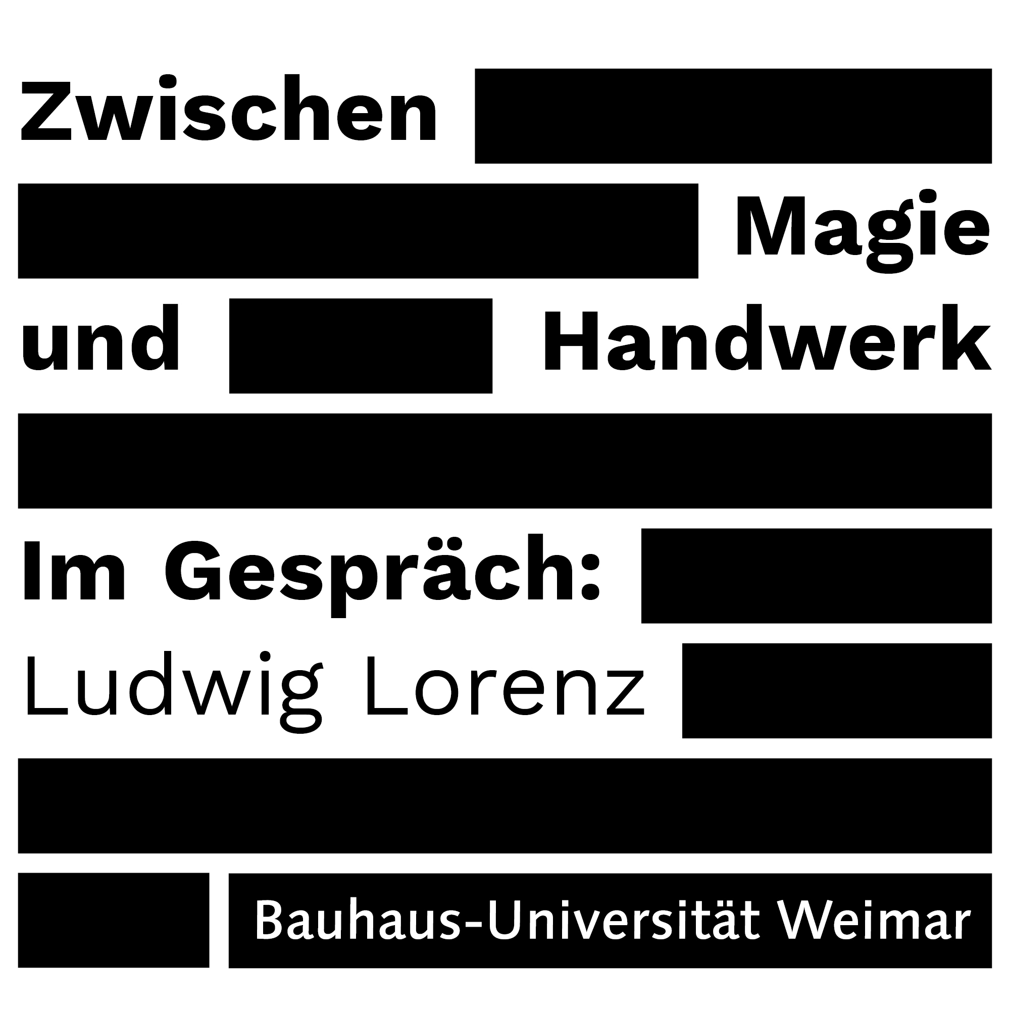 Zwischen Magie und Handwerk