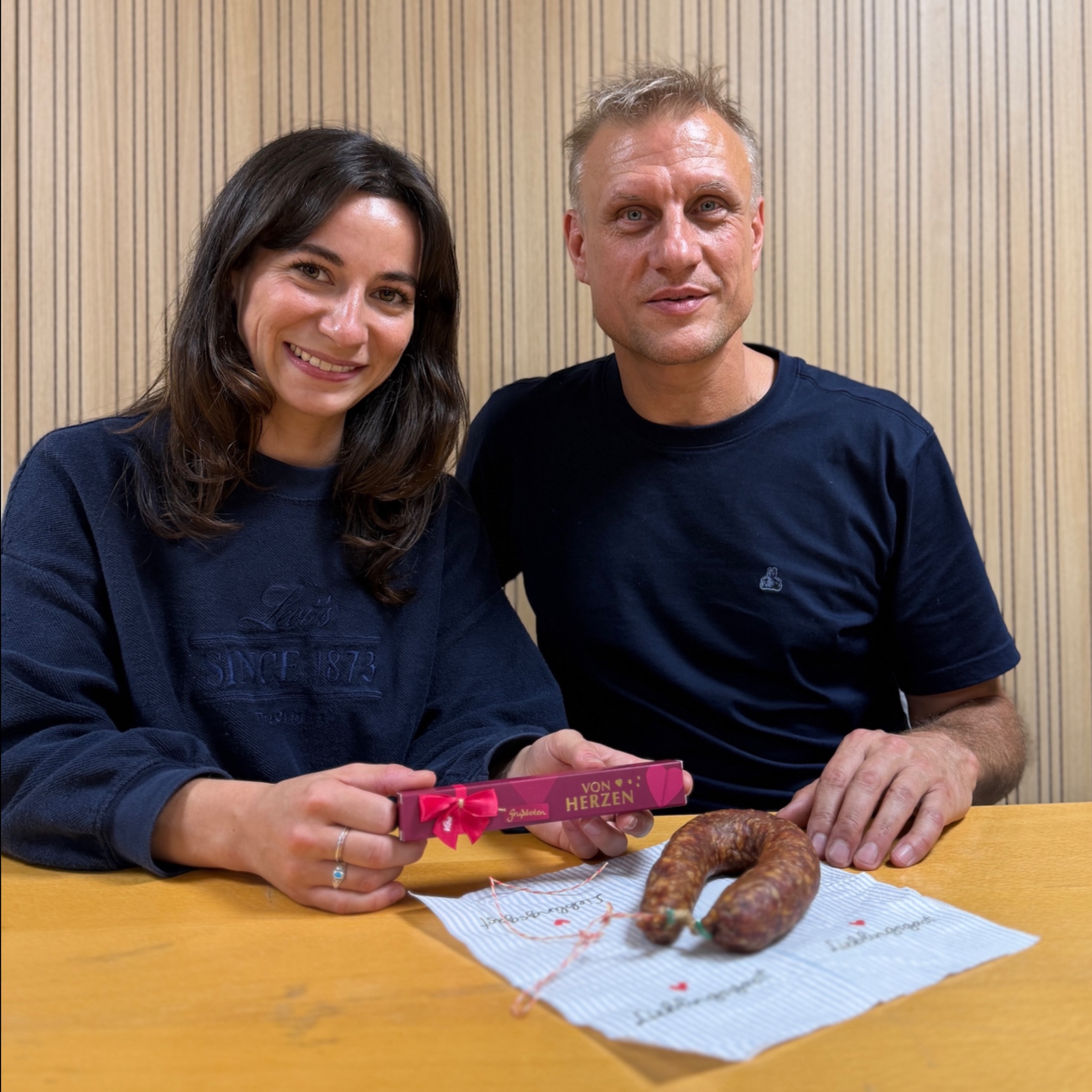 Praline oder Knackwurst