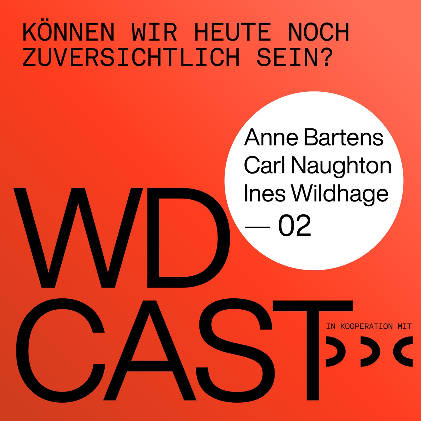 WDCAST 02 - Anne Bartens / Carl Naughton / Ines Wildhage "Können wir heute noch zuversichtlich sein?" WDCAST 02 - Anne Bartens / Carl Naughton / Ines Wildhage "Können wir heute noch zuversichtlich sein?"