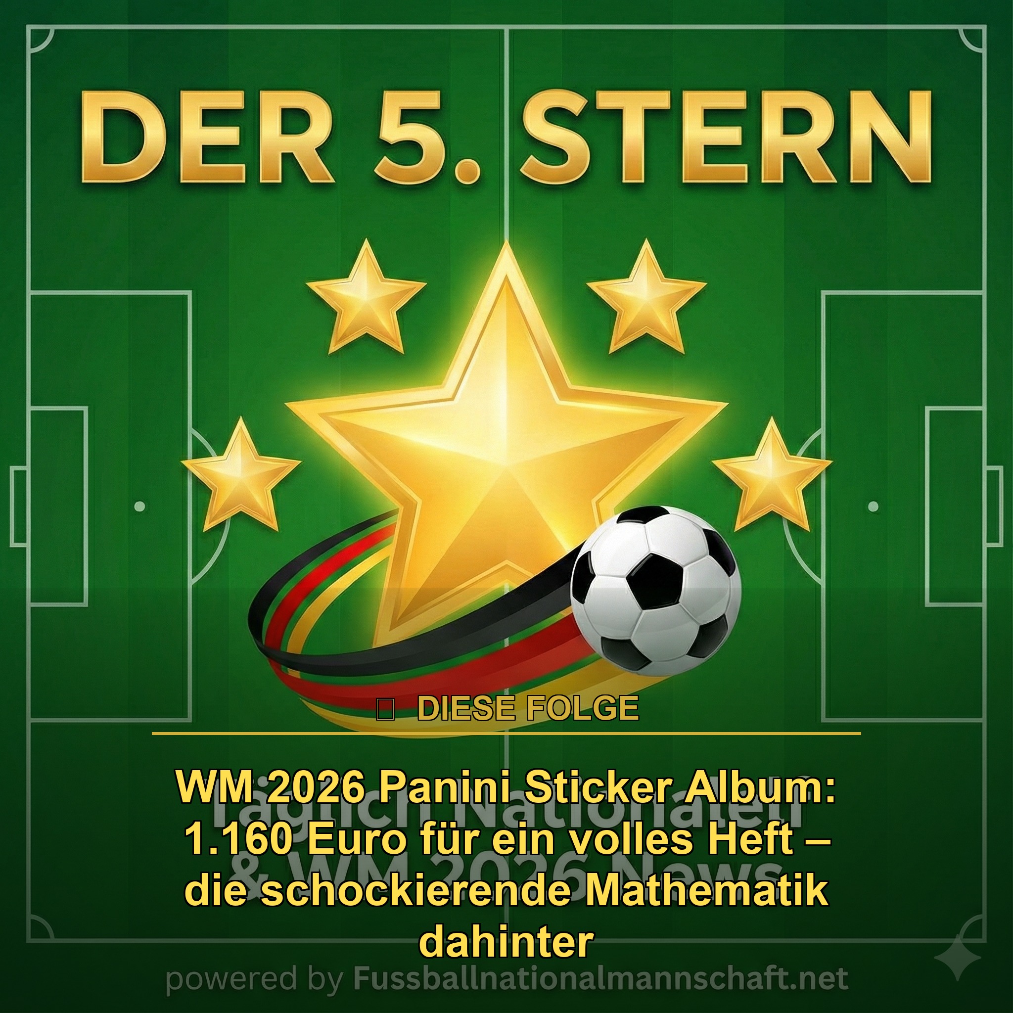WM 2026 Panini Sticker Album: 1.160 Euro für ein volles Heft – die schockierende Mathematik dahinter episode artwork