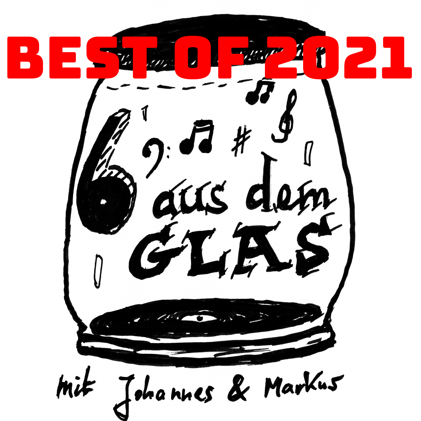 6 aus dem Glas