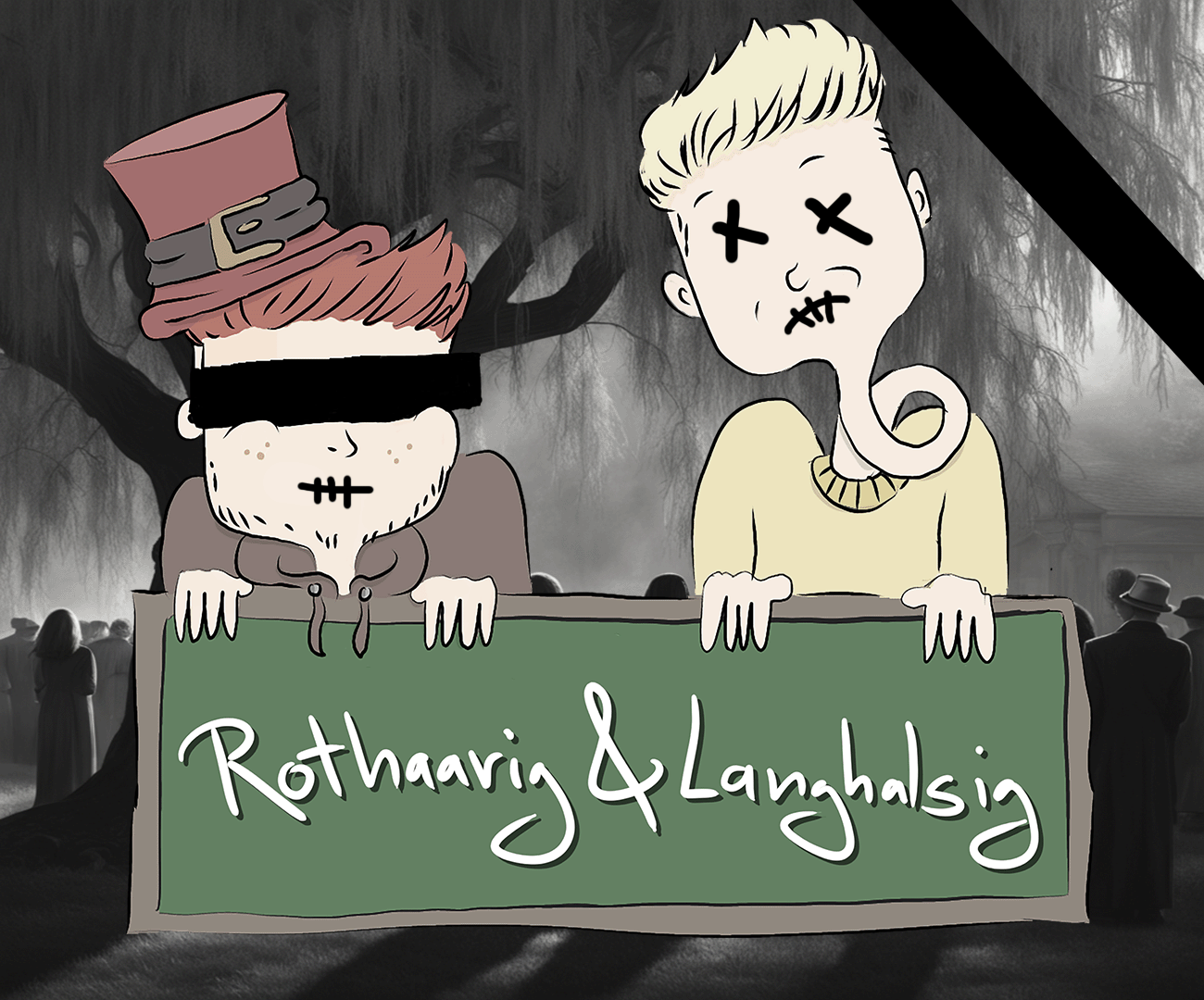 Rothaarig und Langhalsig