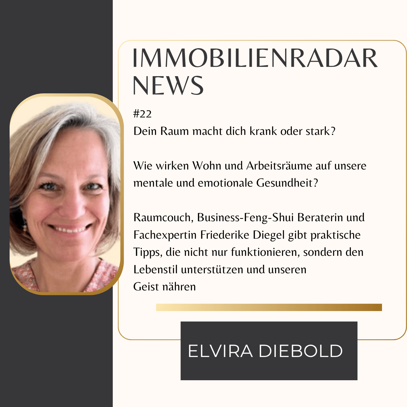 Elvira Diebold: Immobilien auf der Tonspur