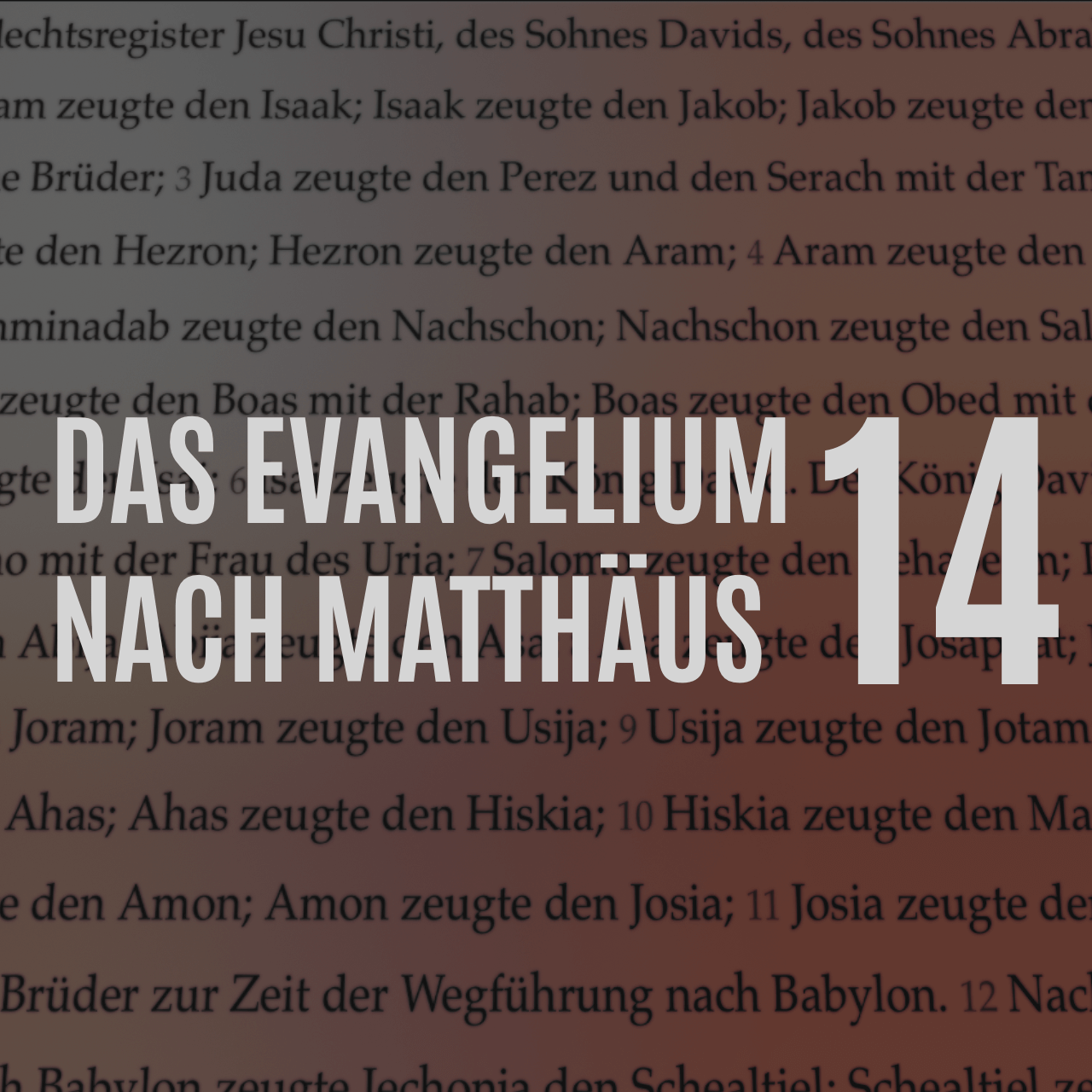 Matthäus Kap. 14 – Vers für Vers