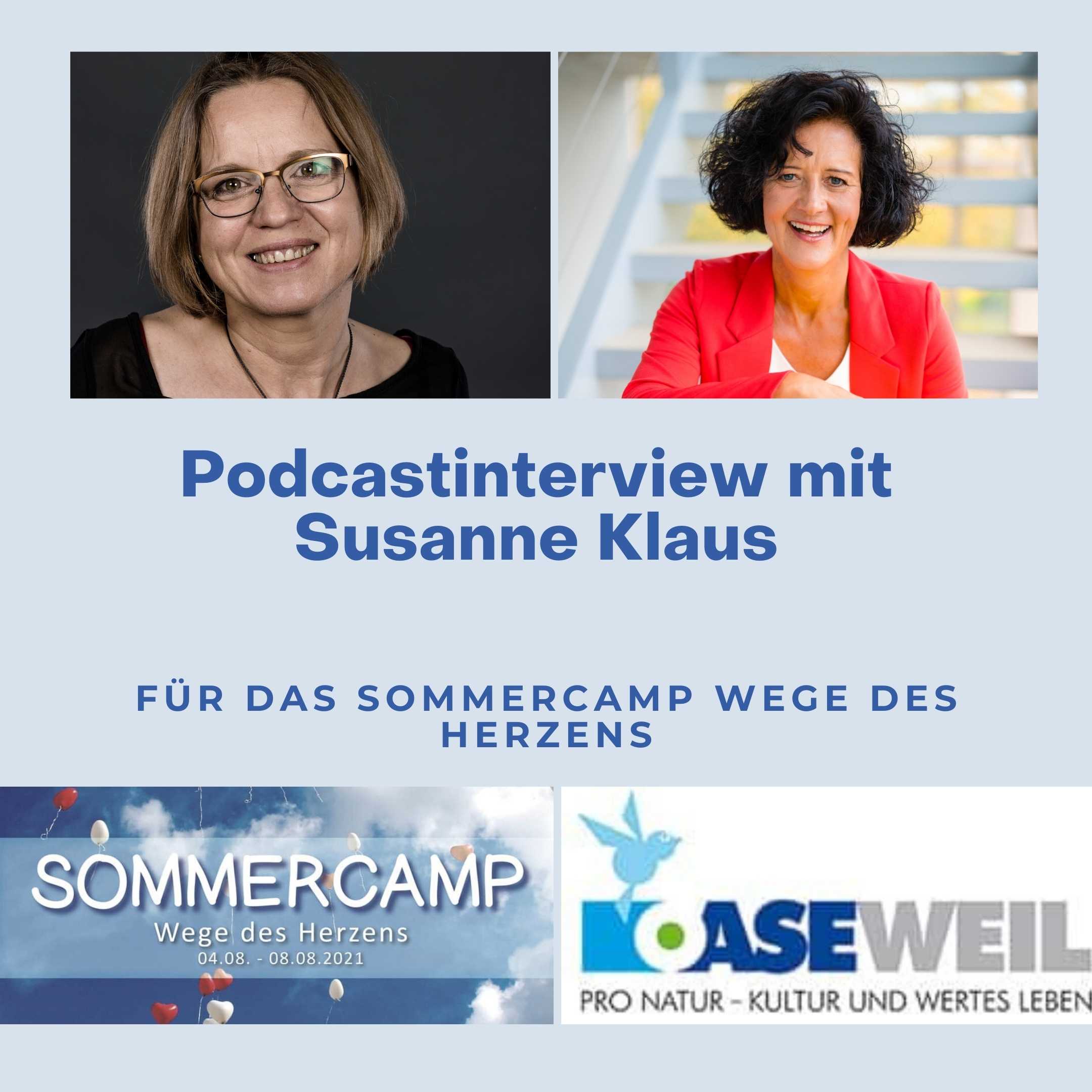 Interview mit Susanne Klaus für das Sommercamp Wege des Herzens