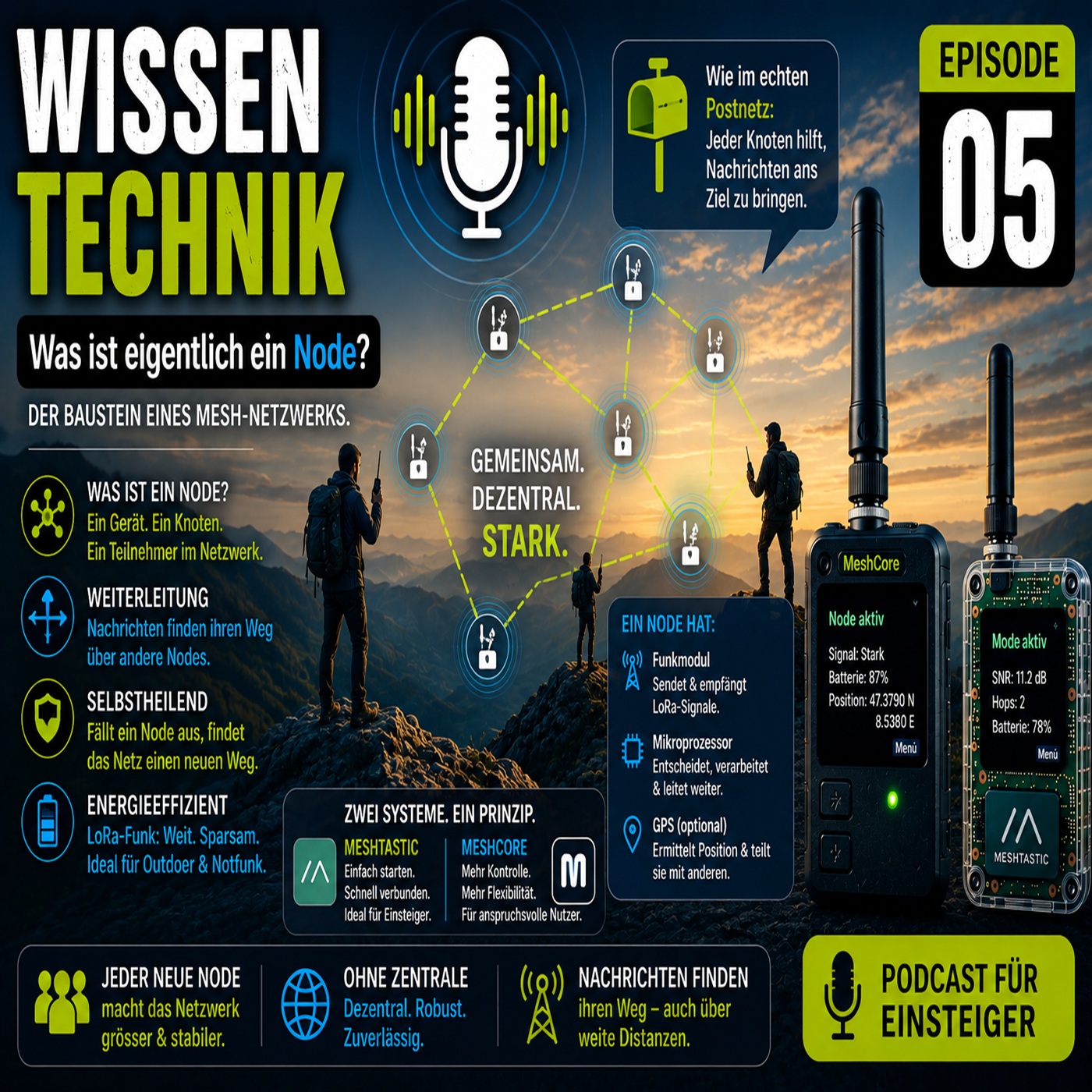 WISSEN TECHNIK - MeshCore & Meshtastic - 5. Episode
