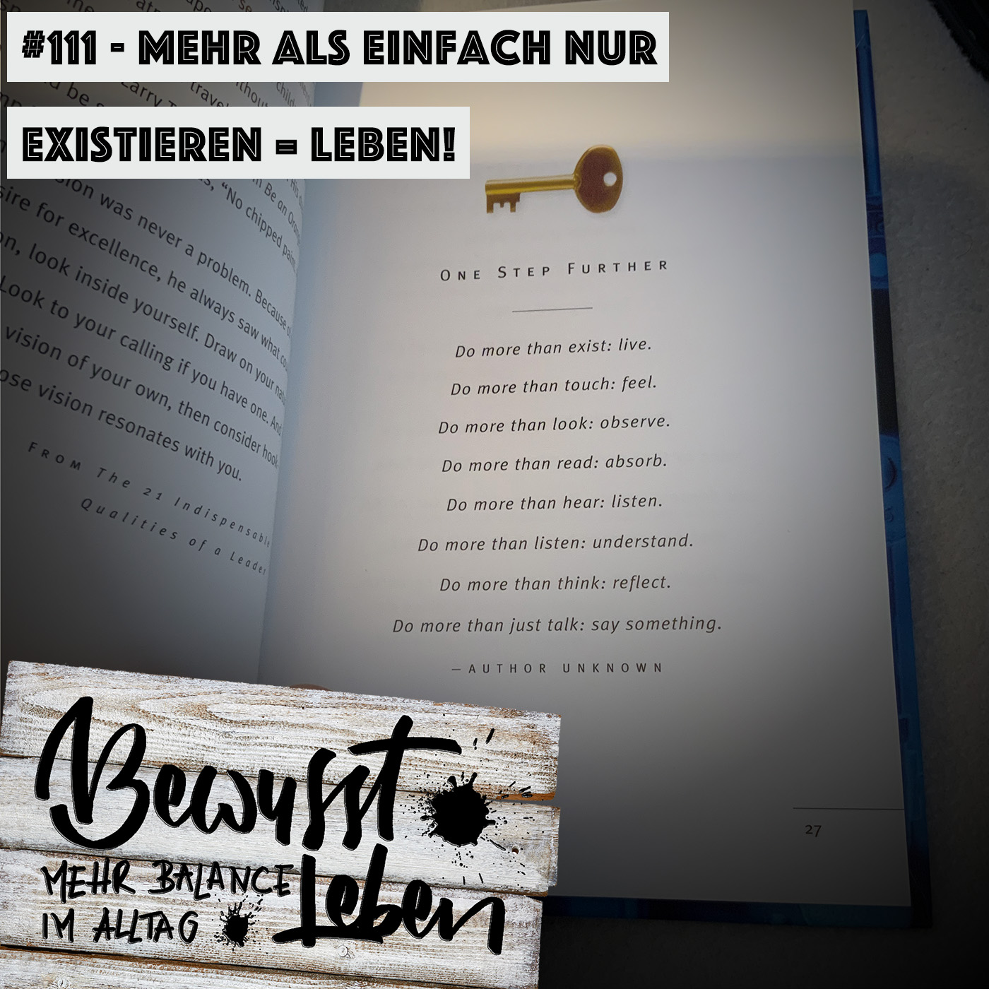 Bewusst leben.