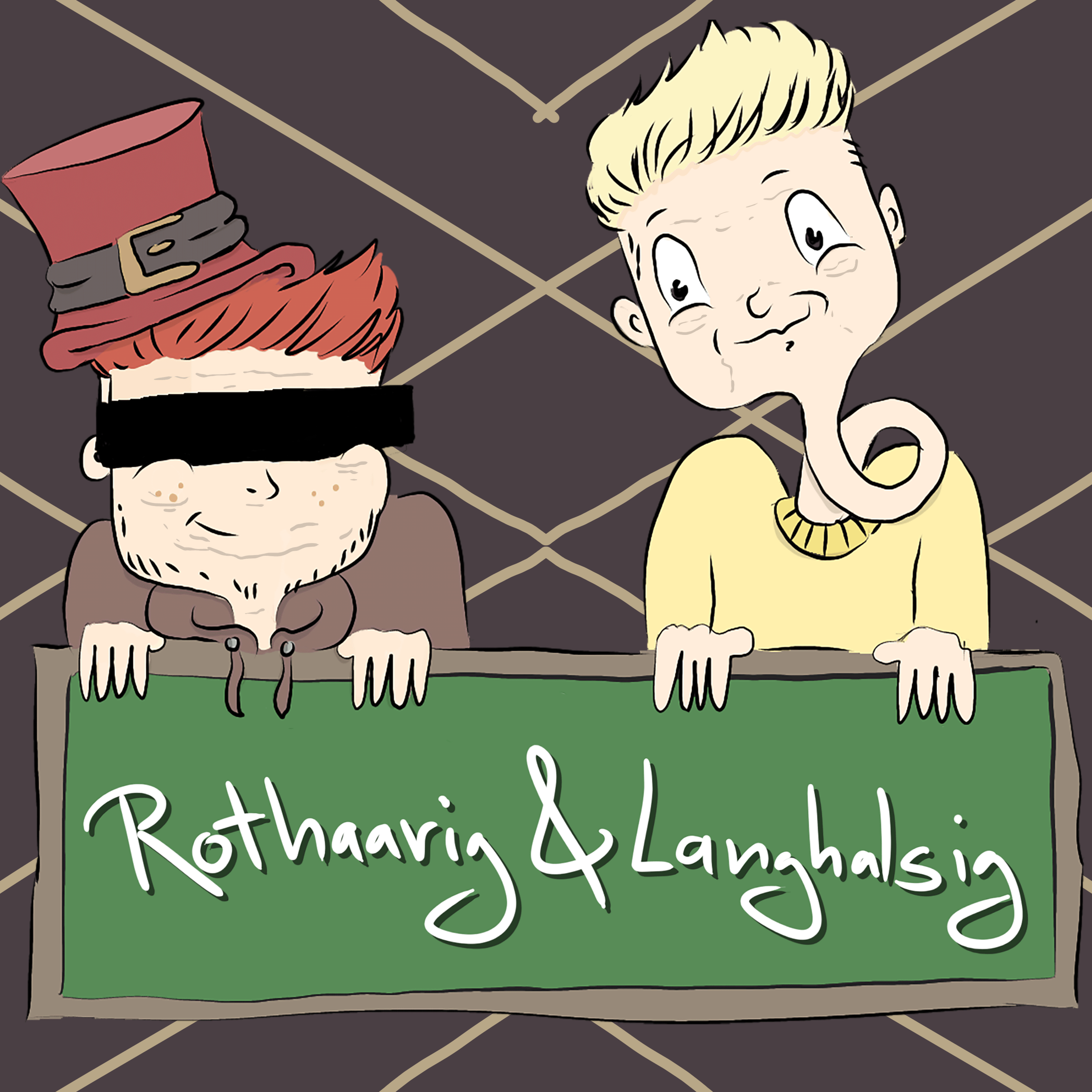 Rothaarig und Langhalsig