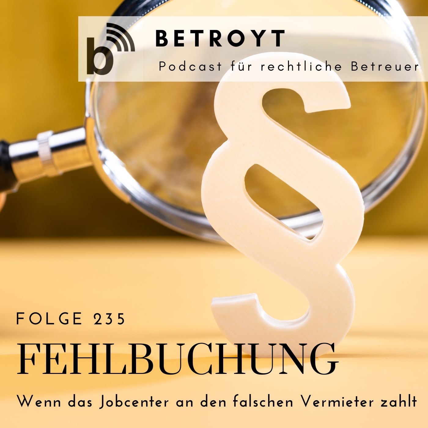 Folge 235 Fehlbuchung -  Wenn das Jobcenter an den falschen Vermieter zahlt