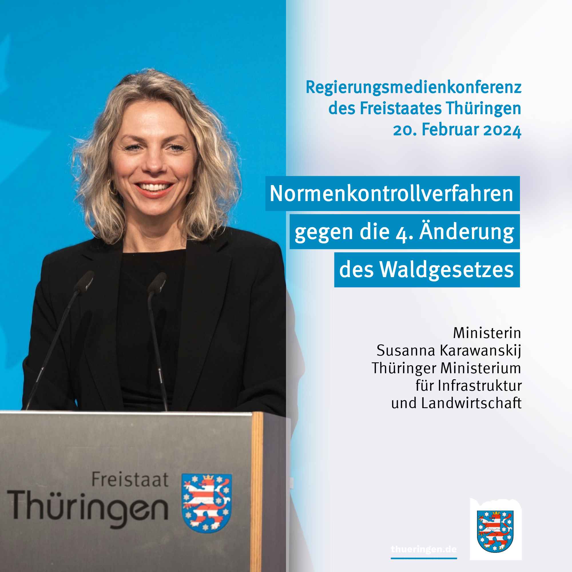 Regierungsmedienkonferenz des Freistaats Thüringen