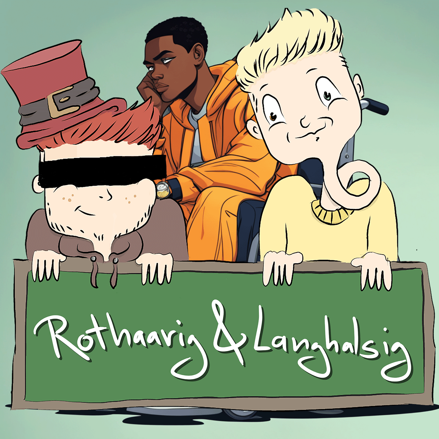 Rothaarig und Langhalsig