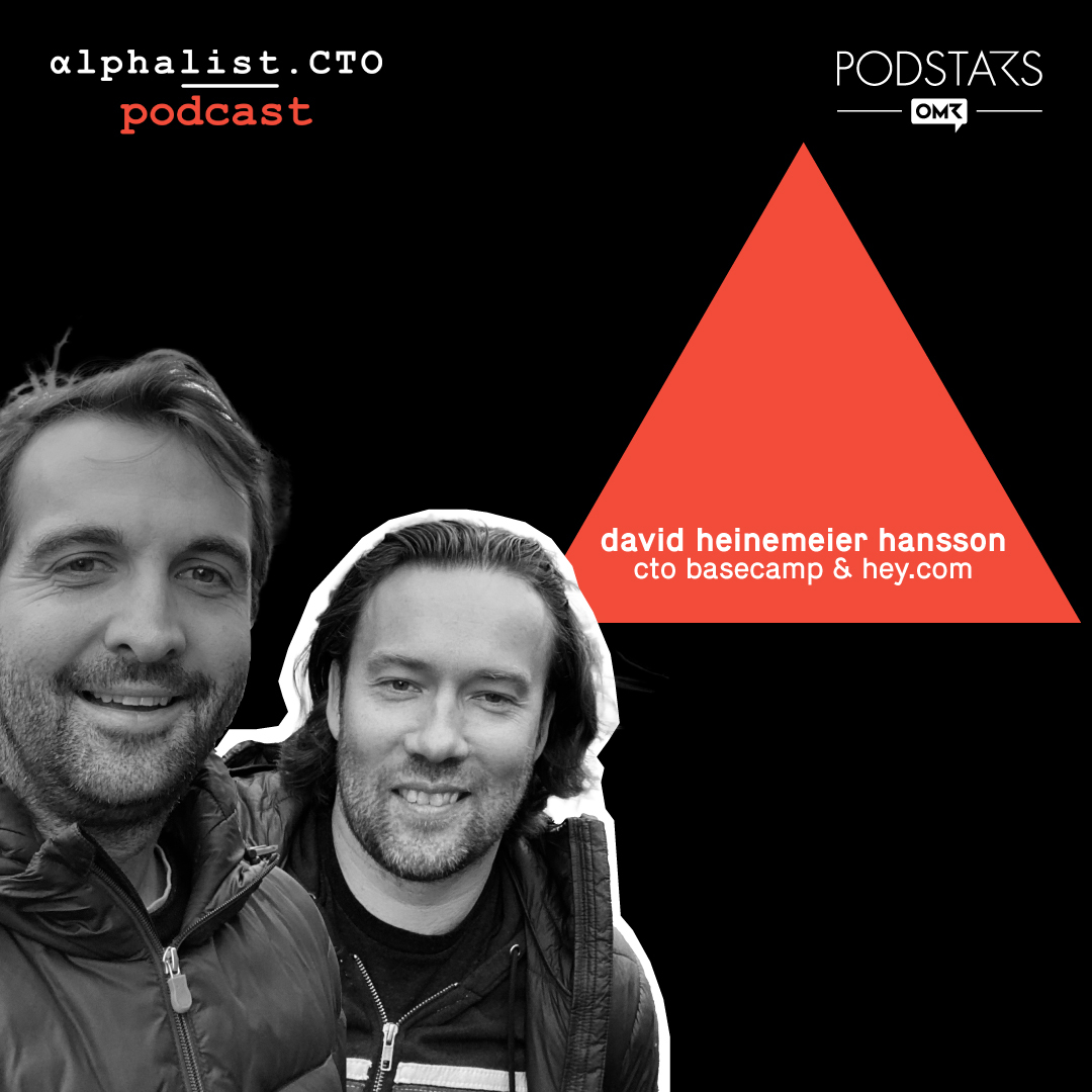 #45 - David Heinemeier Hansson // Ruby on Rails Creator and CTO at Basecamp and Hey - podcast episode cover