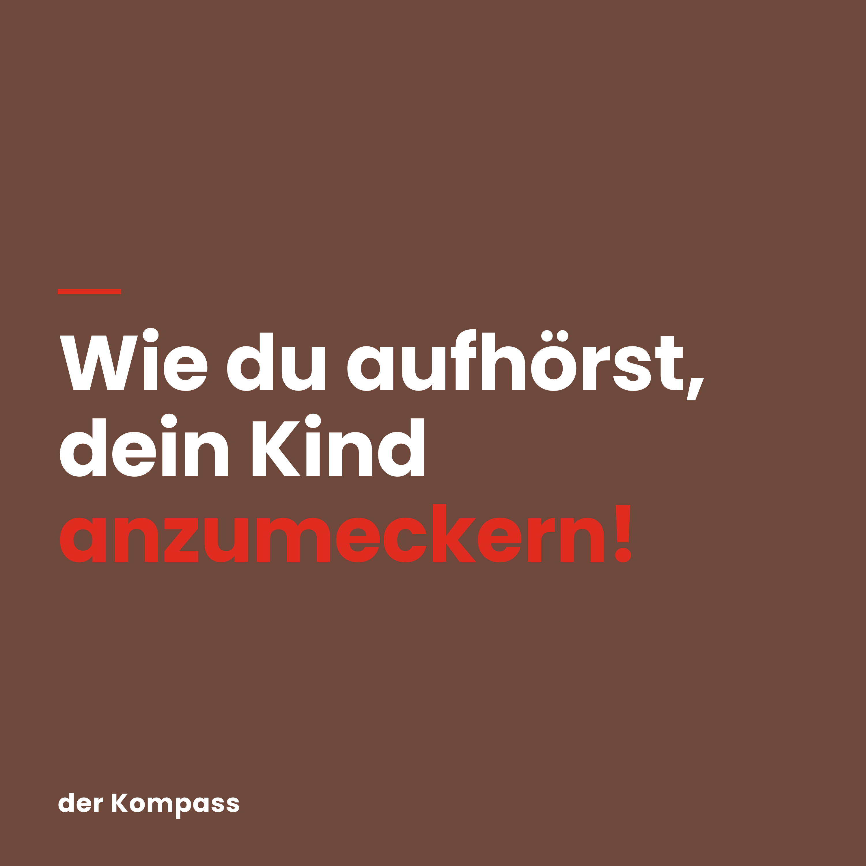 Wie du aufhörst zu meckern!