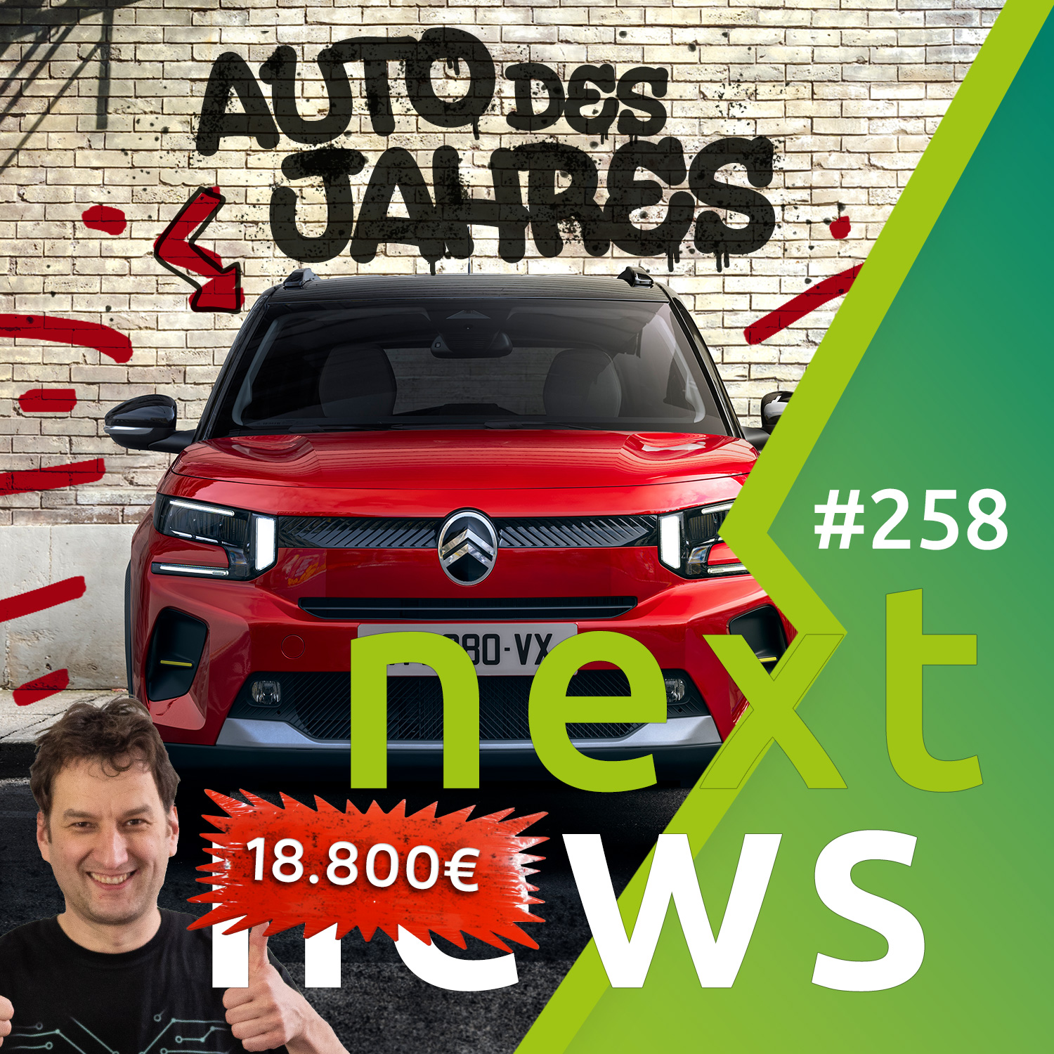 nextnews: Smart #1 billiger, Citroen e-C3 ab 18.800 €, THG Countdown, geheimer Erlkönig, Aral-Studie episode artwork