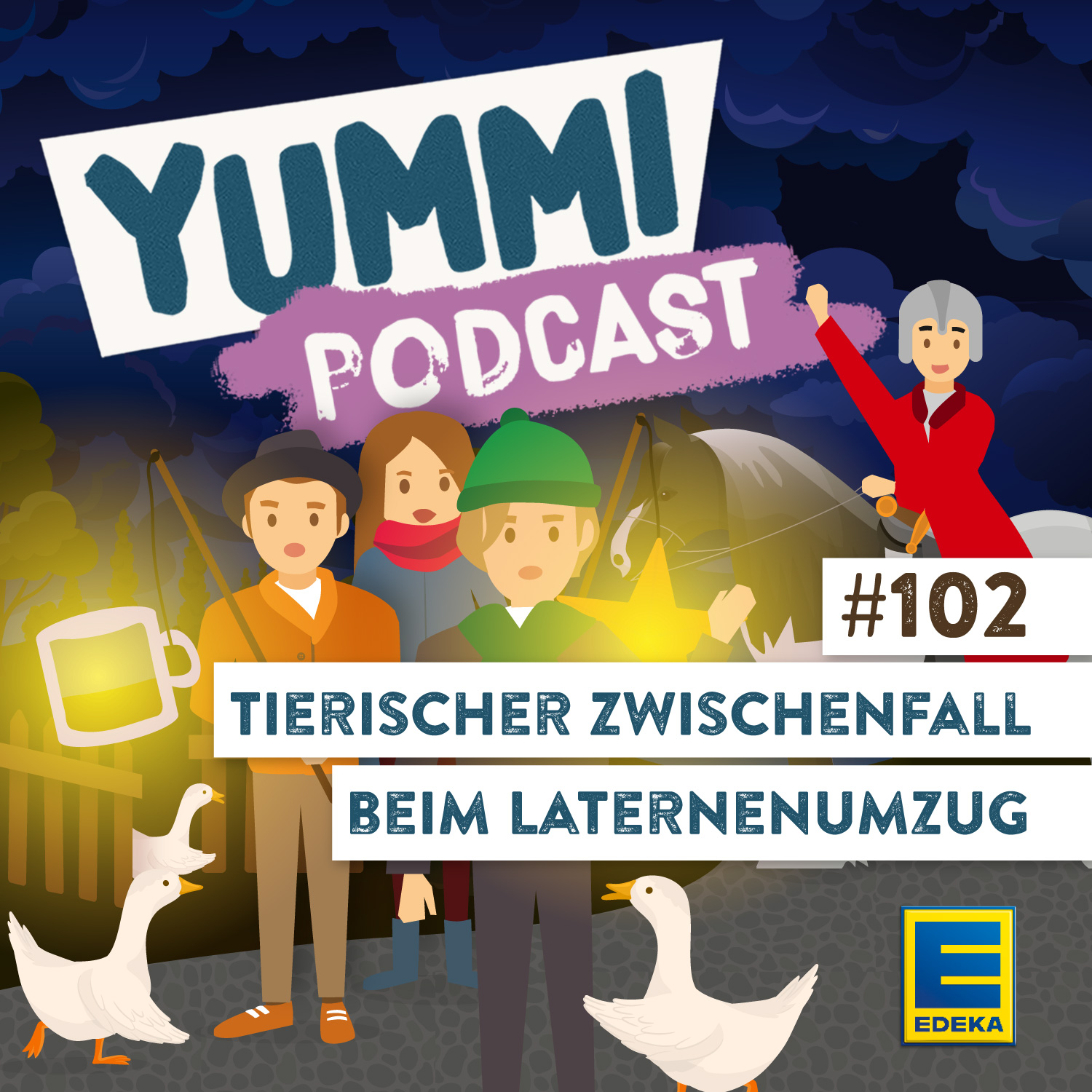 Tierischer Zwischenfall beim Laternenumzug