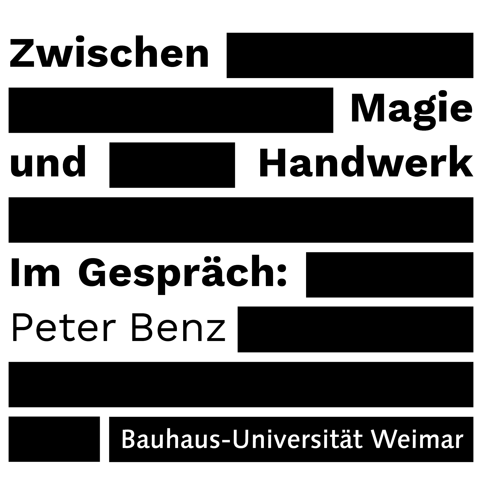 Zwischen Magie und Handwerk