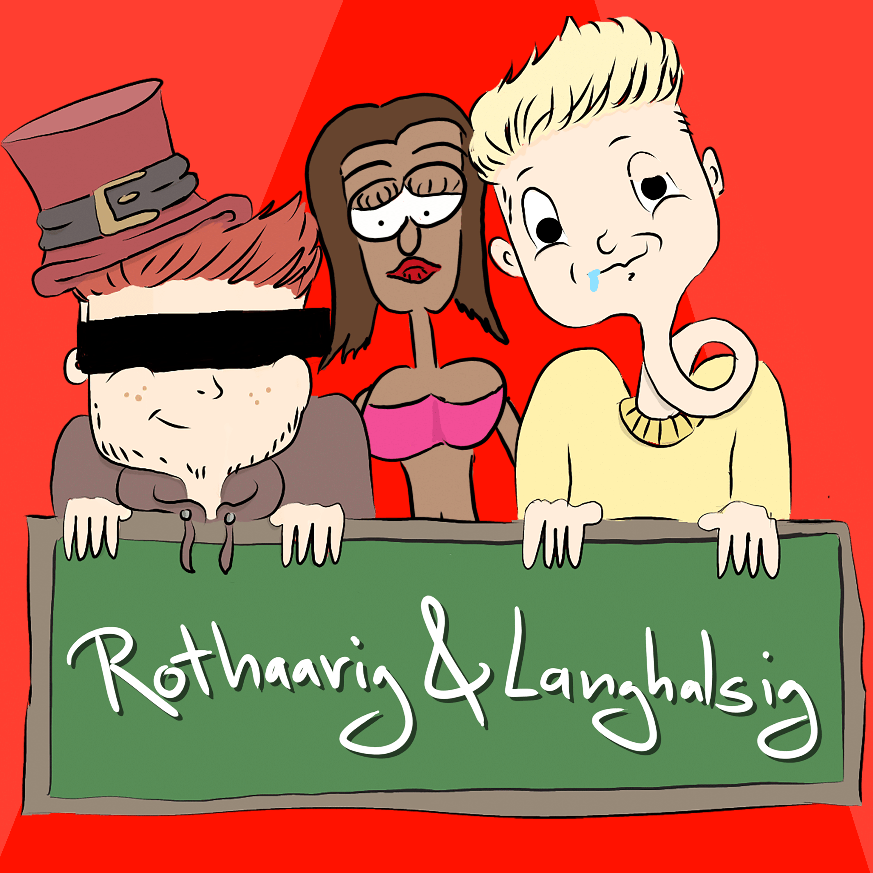 Rothaarig und Langhalsig