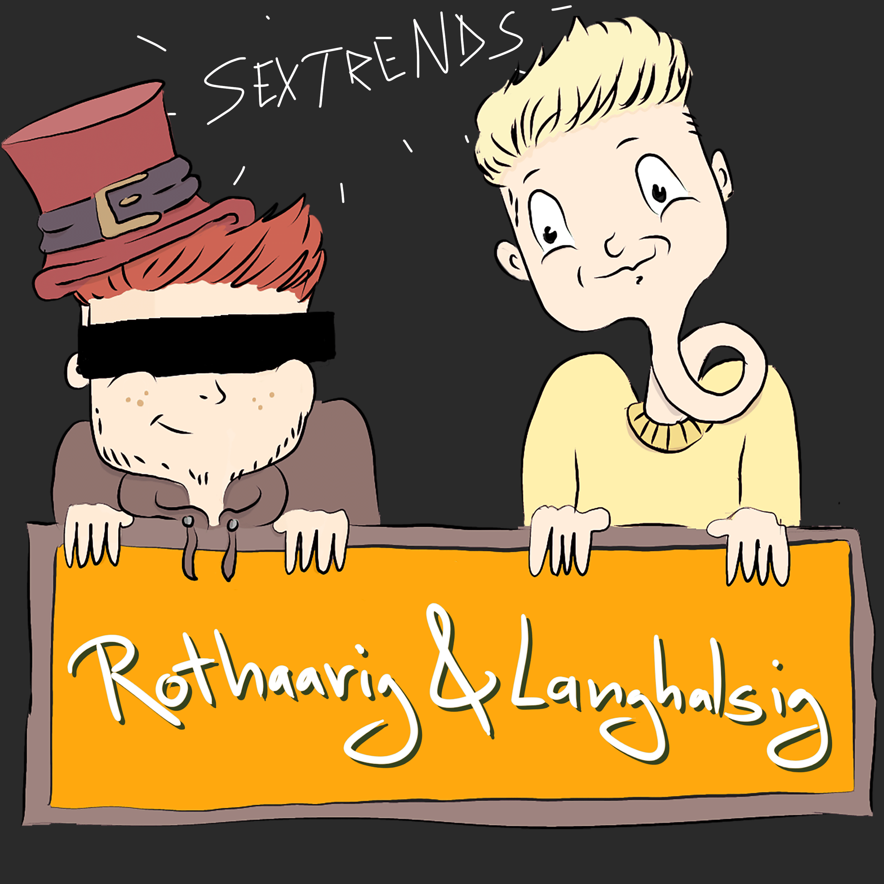 Rothaarig und Langhalsig