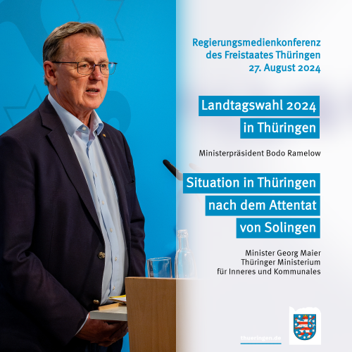 Regierungsmedienkonferenz des Freistaats Thüringen