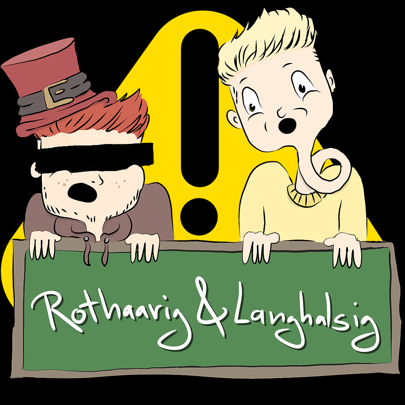 Rothaarig und Langhalsig